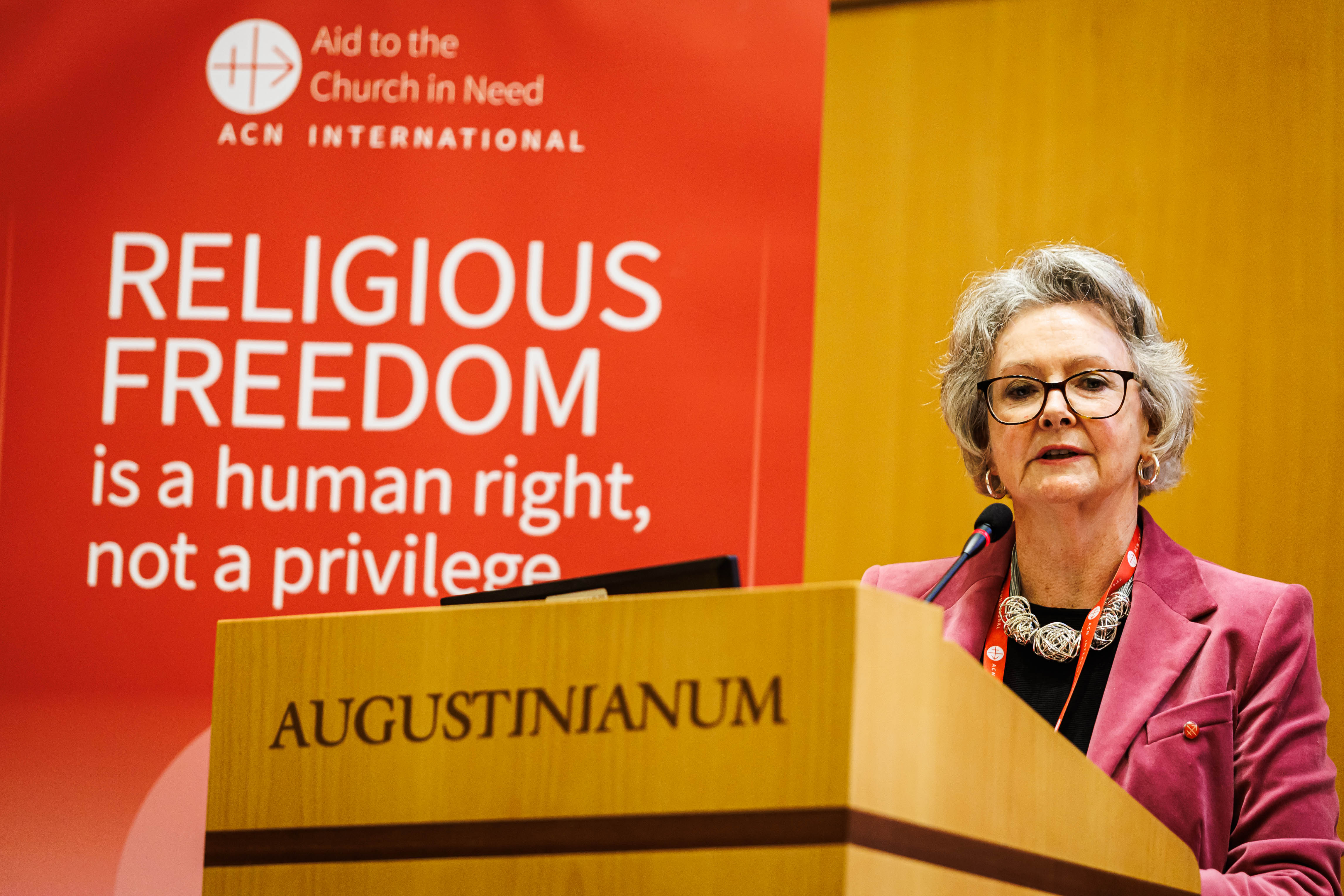 Regina Lynch, executive president of Aid to the Church in Need (ACN). | Credit: Photo courtesy of Aid to the Church in Need