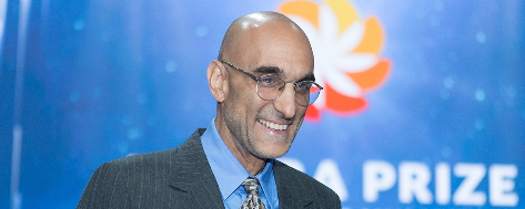 Dr. Tom Catena at the Aurora Prize Ceremony on May 28, 2017, in Yerevan, Armenia. | Credit: Aurora Humanitarian Initiative