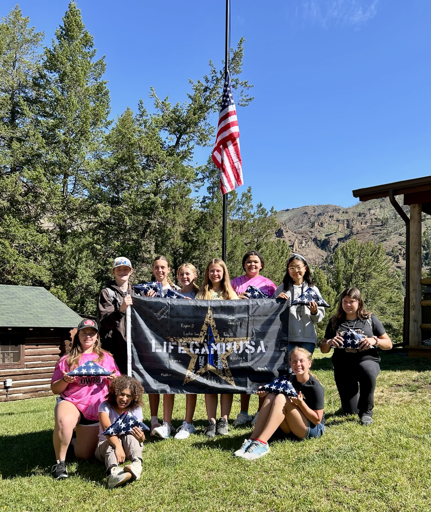 Middle-school-aged girls attend LifeCampUSA. | Credit: Photo courtesy of LifeCampUSA