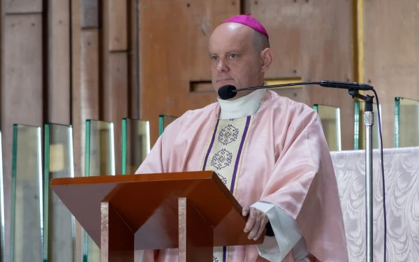 Francisco Javier Acero, auxiliary bishop of the Primatial Archdiocese of Mexico, celebrates Mass on Sunday, March 15, 2026, the Fourth Sunday of Lent, at the Basilica of Our Lady of Guadalupe in Mexico City. | Credit: Basilica of Guadalupe