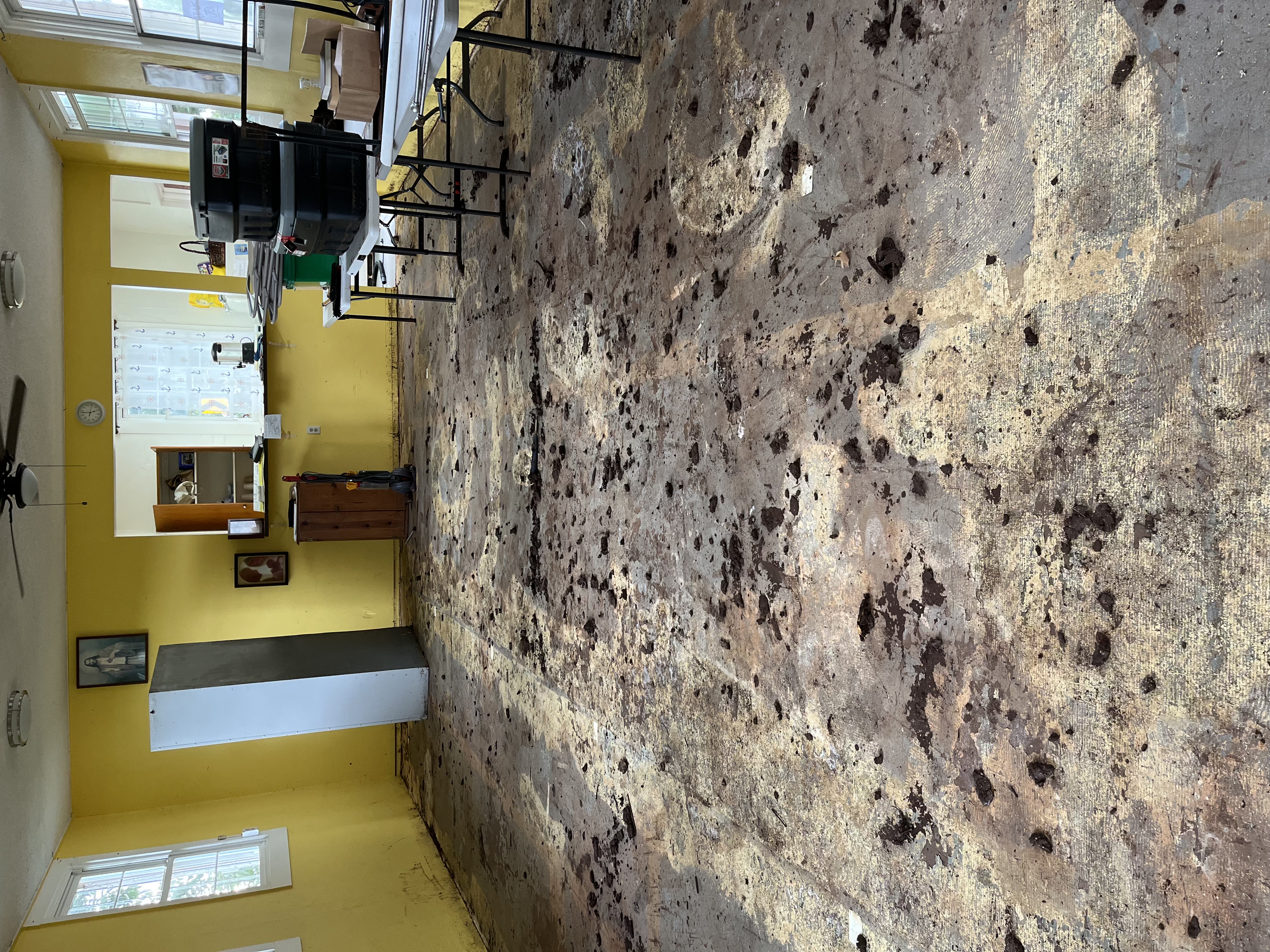 The hall of Sts. Peter and Paul Parish Mission on the North Shore, Oahu, Hawaii, after devastating storms hit the island in late March 2026. | Credit: Photo courtesy of Sts. Peter and Paul Parish Mission