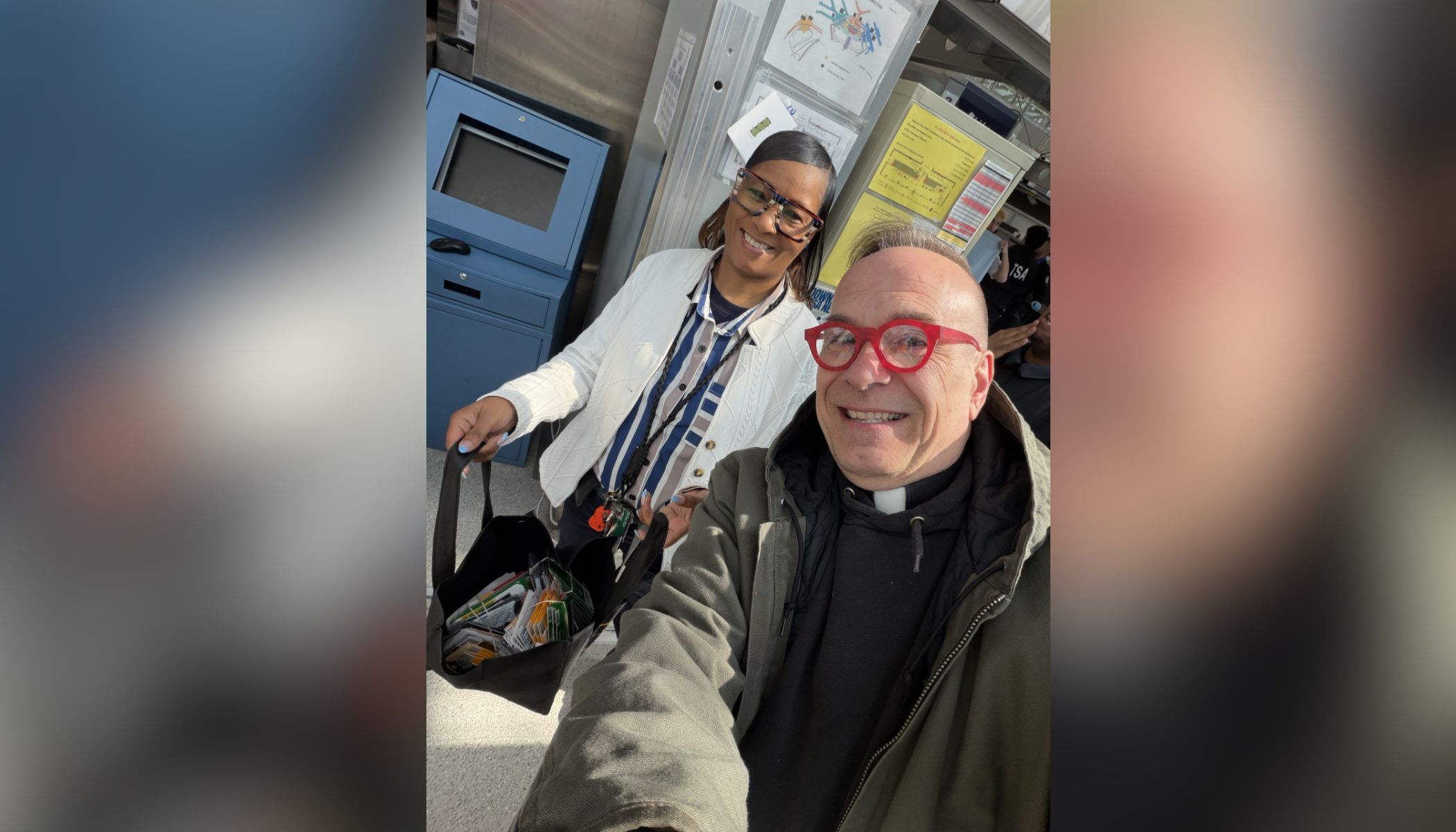 Catholic priest fundraises, gives gift cards to unpaid TSA workers amid partial shutdown