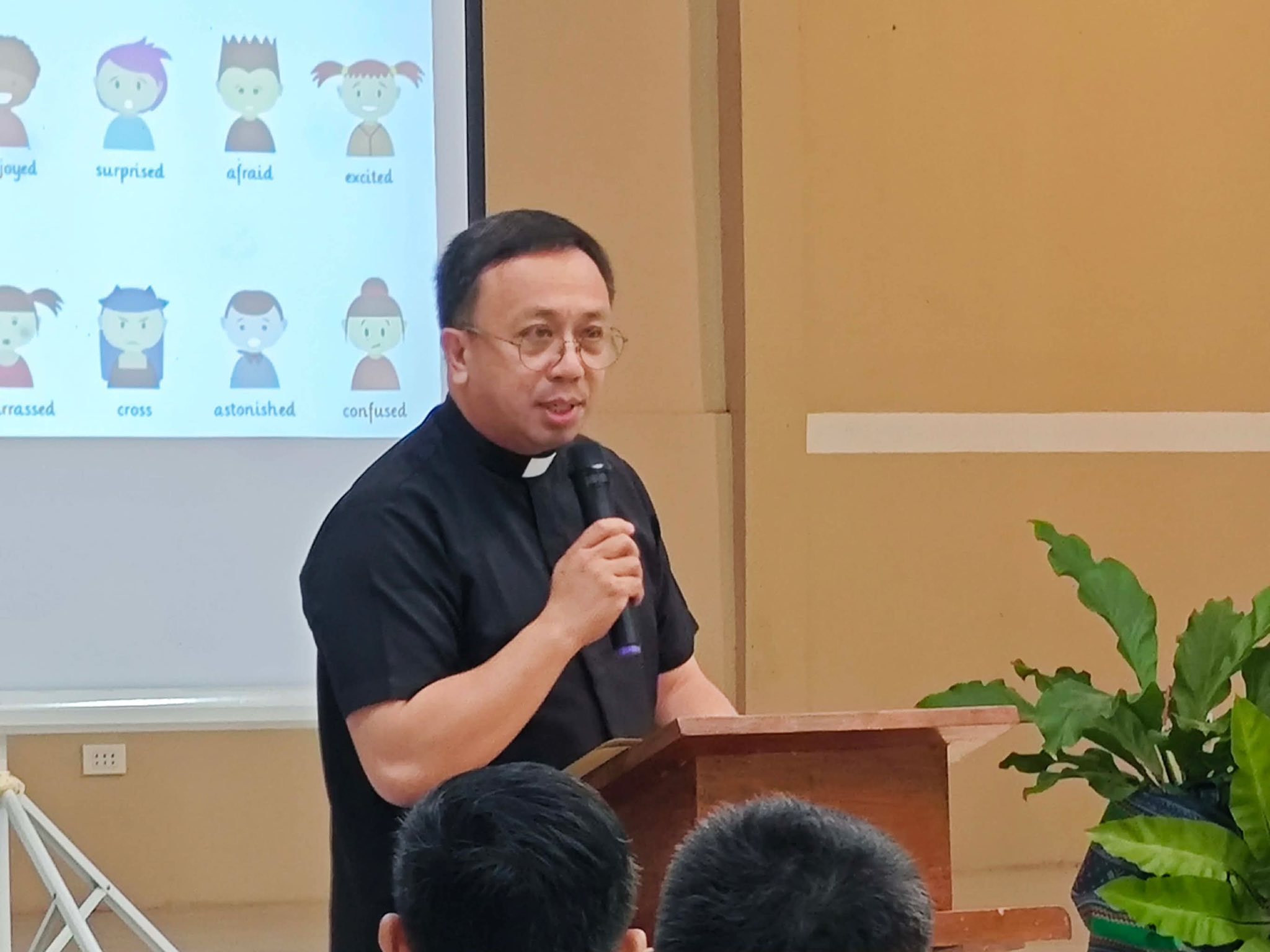 Camillian Father Dan Vicente Cancino Jr., executive secretary of the Catholic Bishops’ Conference of the Philippines Episcopal Commission on Health Care, addresses participants at a community-based mental health and psychosocial support seminar at St. Joseph Pastoral Center in Ipil, Zamboanga Sibugay, on March 10, 2026. | Credit: Photo courtesy of CBCP Episcopal Commission on Health Care