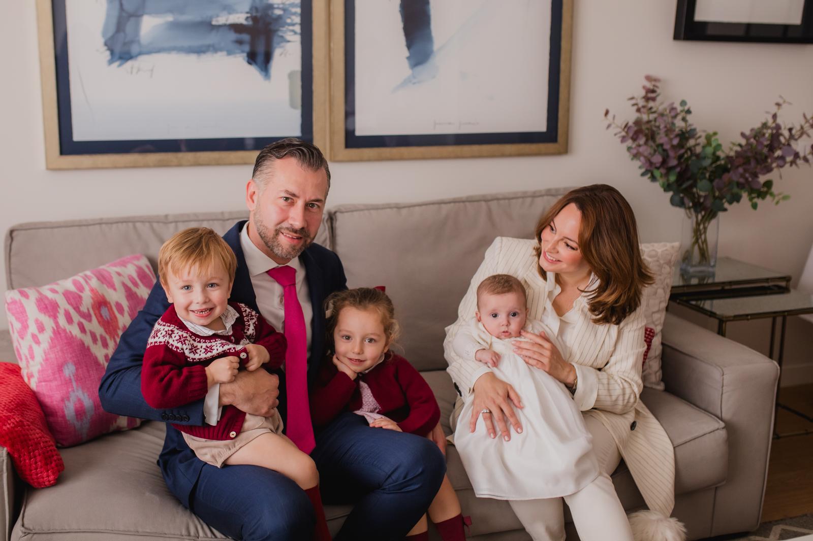Miguel and Virginia with their three children. | Credit: Photo courtesy of Virginia Pérez de Santana