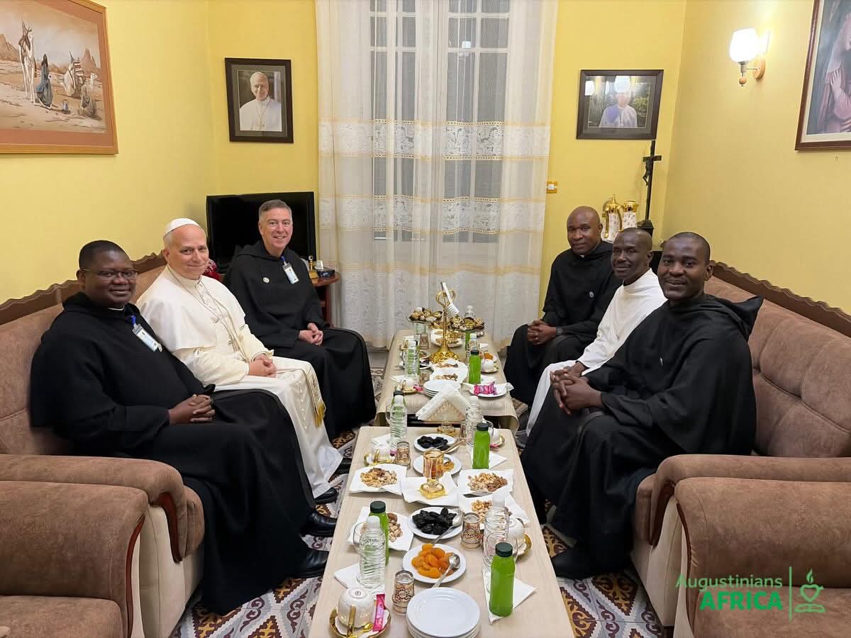 Pope Leo XIV meets Augustinians in Annaba in fraternal visit