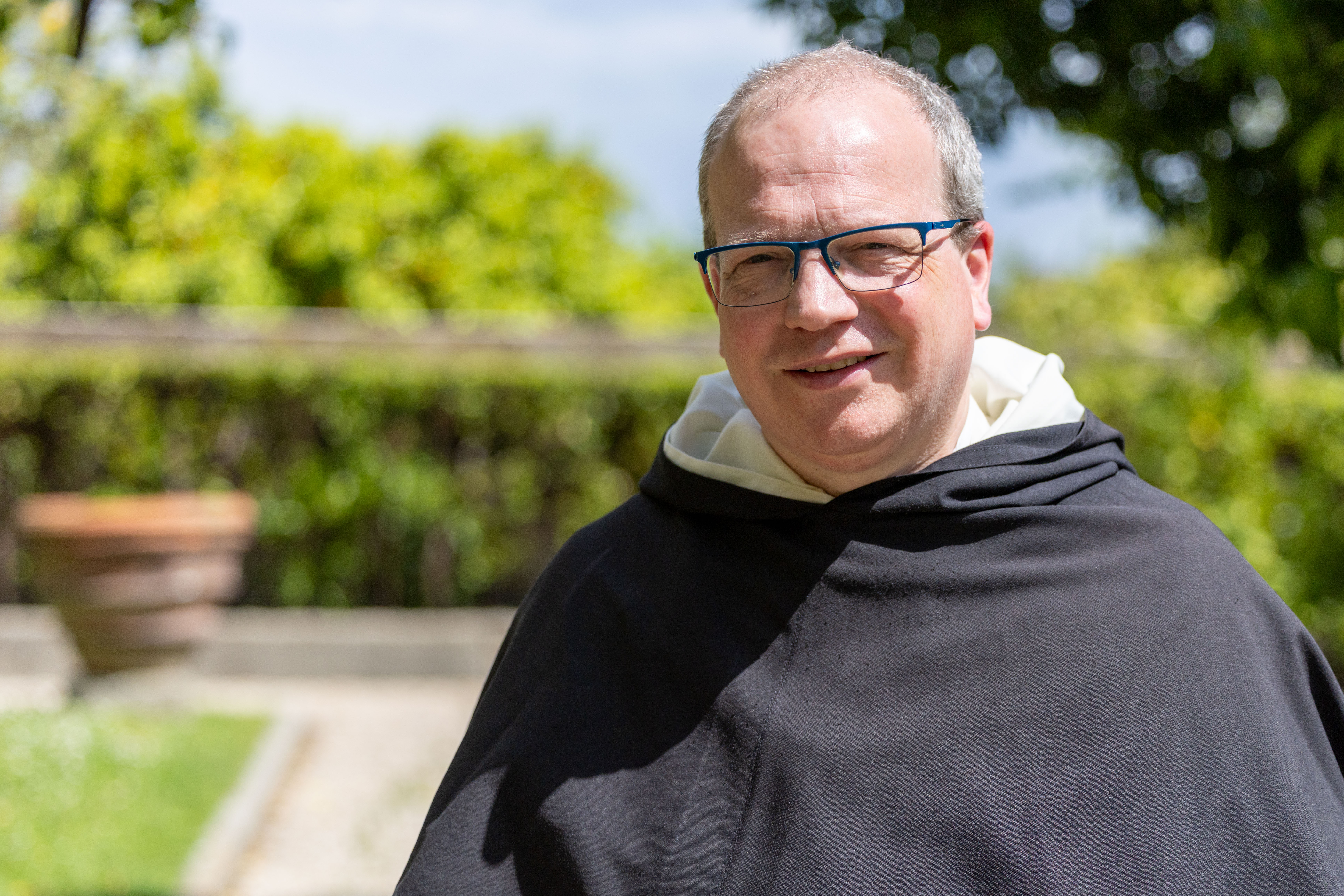 Dominican Father Thomas Joseph White, rector of the Pontifical University of St. Thomas Aquinas in Rome, speaks to EWTN News on April 16, 2026. | Credit: Daniel Ibanez/EWTN News