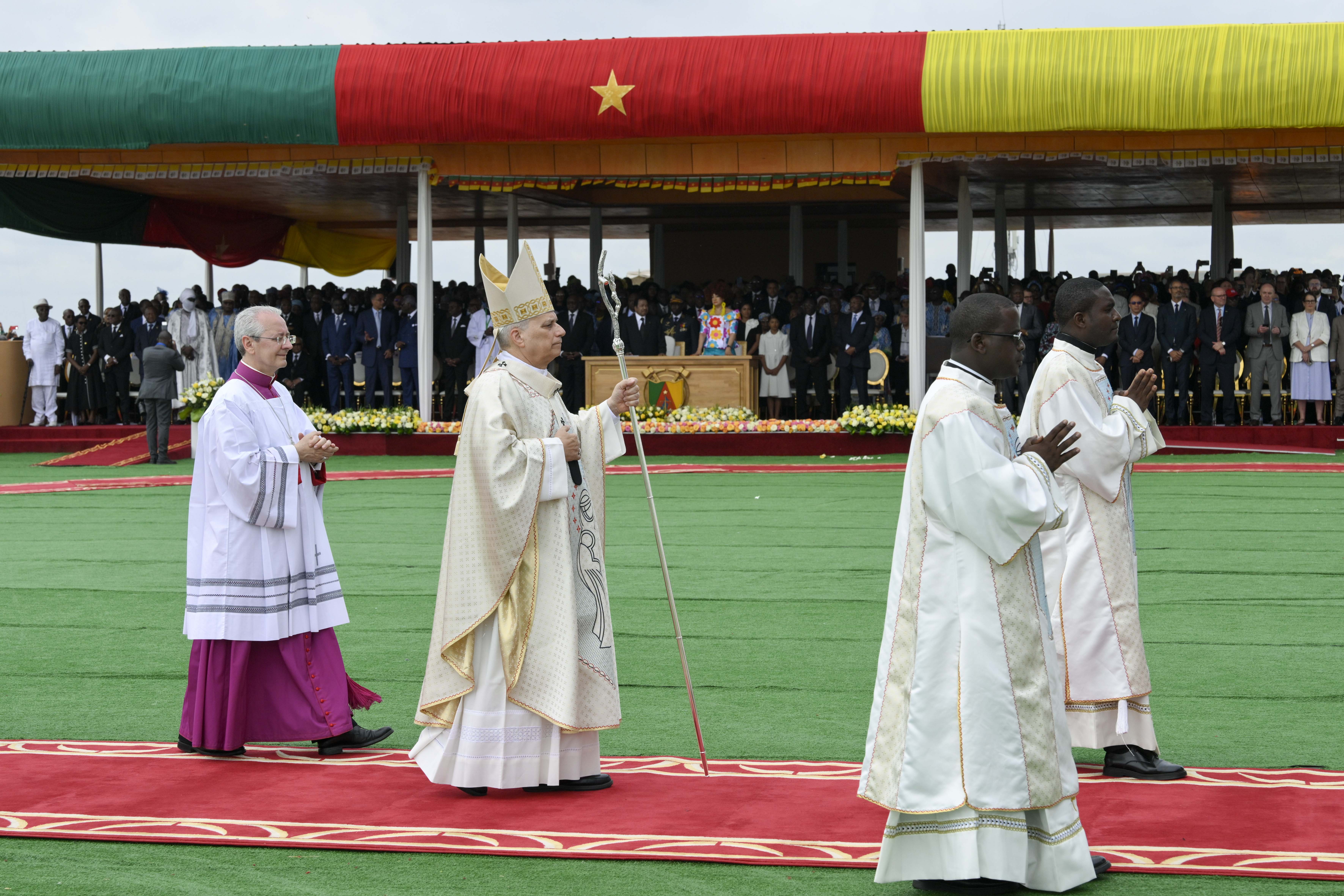 Pope Leo XIV in Cameroon says no one should face life’s hardships alone