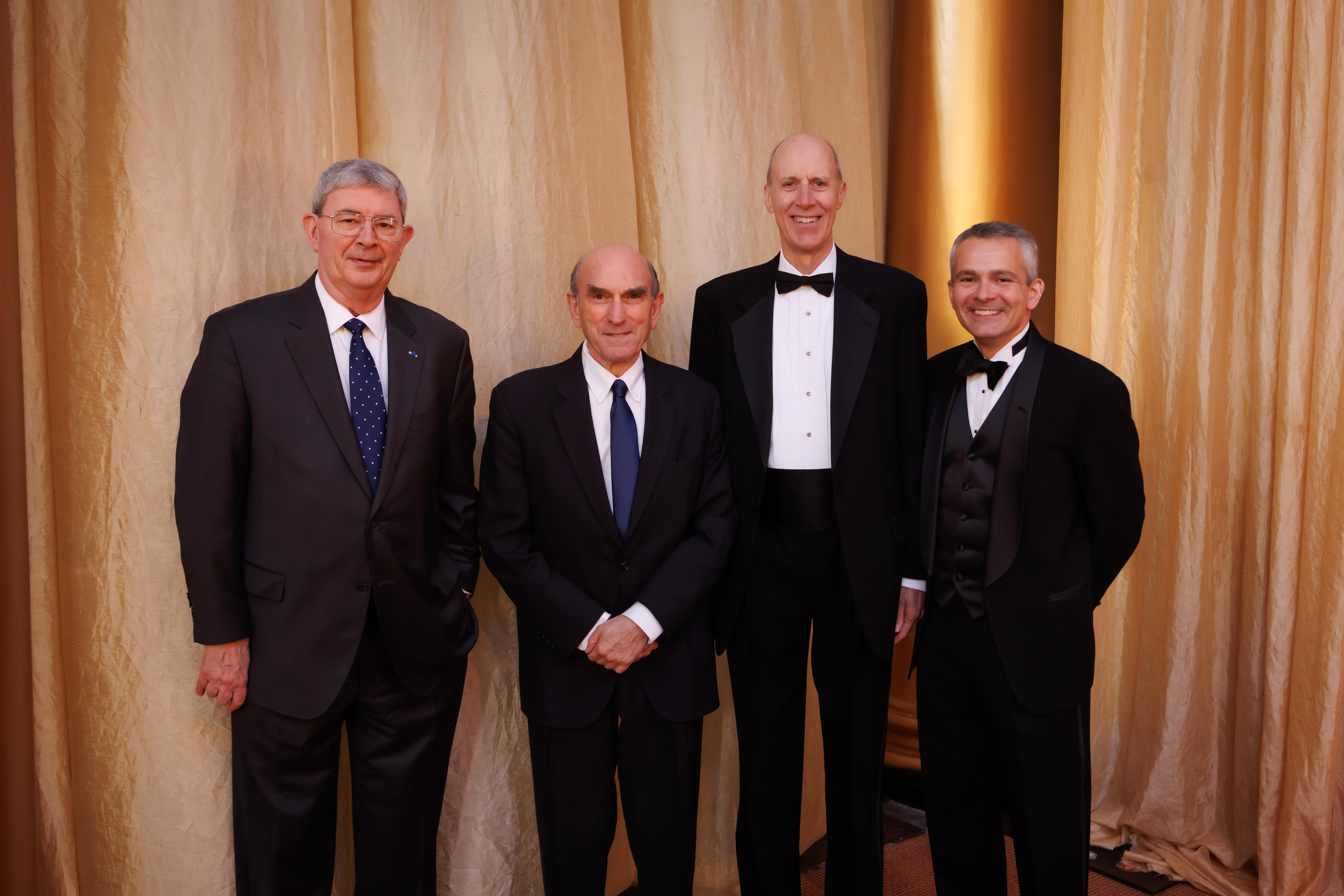Current EPPC President Ryan Anderson (at right end) is pictured here with former EPPC presidents (from left to right) George Weigel, Elliott Abrams, and Ed Whelan. | Credit: Photo courtesy of EPPC/Rui Barros Photography