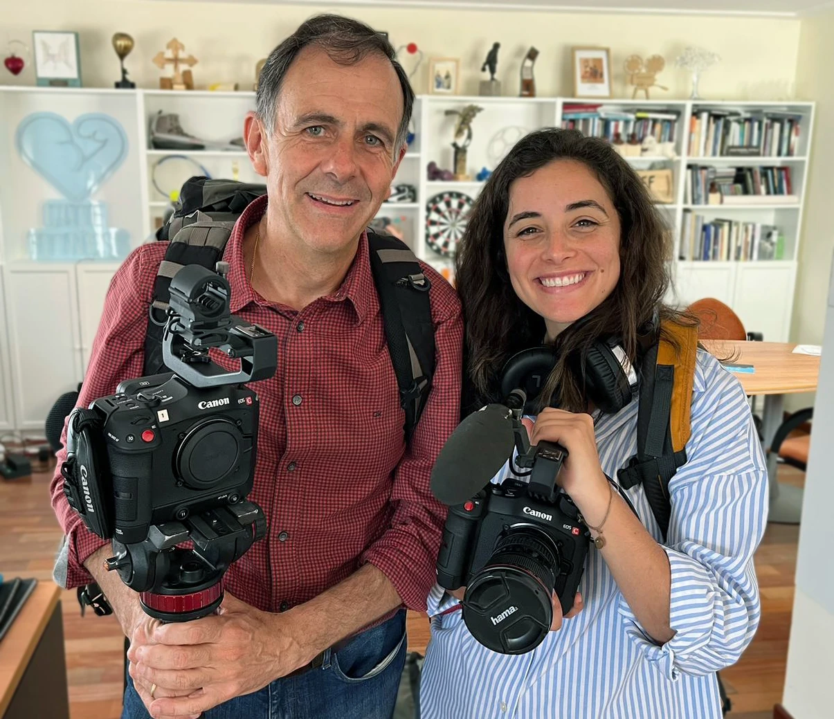 Carlota Valenzuela and Juan Manuel Cotelo in the "Hagan Lío" project. Credit: Carlota Valenzuela