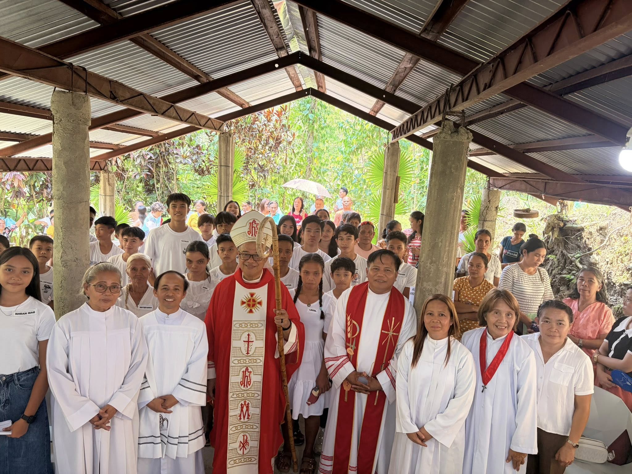 Bishop Gerardo Alminaza of San Carlos poses for a photo after celebrating Mass n a chapel in San Carlos Diocese on May 14, 2026. | Credit: Photo courtesy of San Carlos Diocese