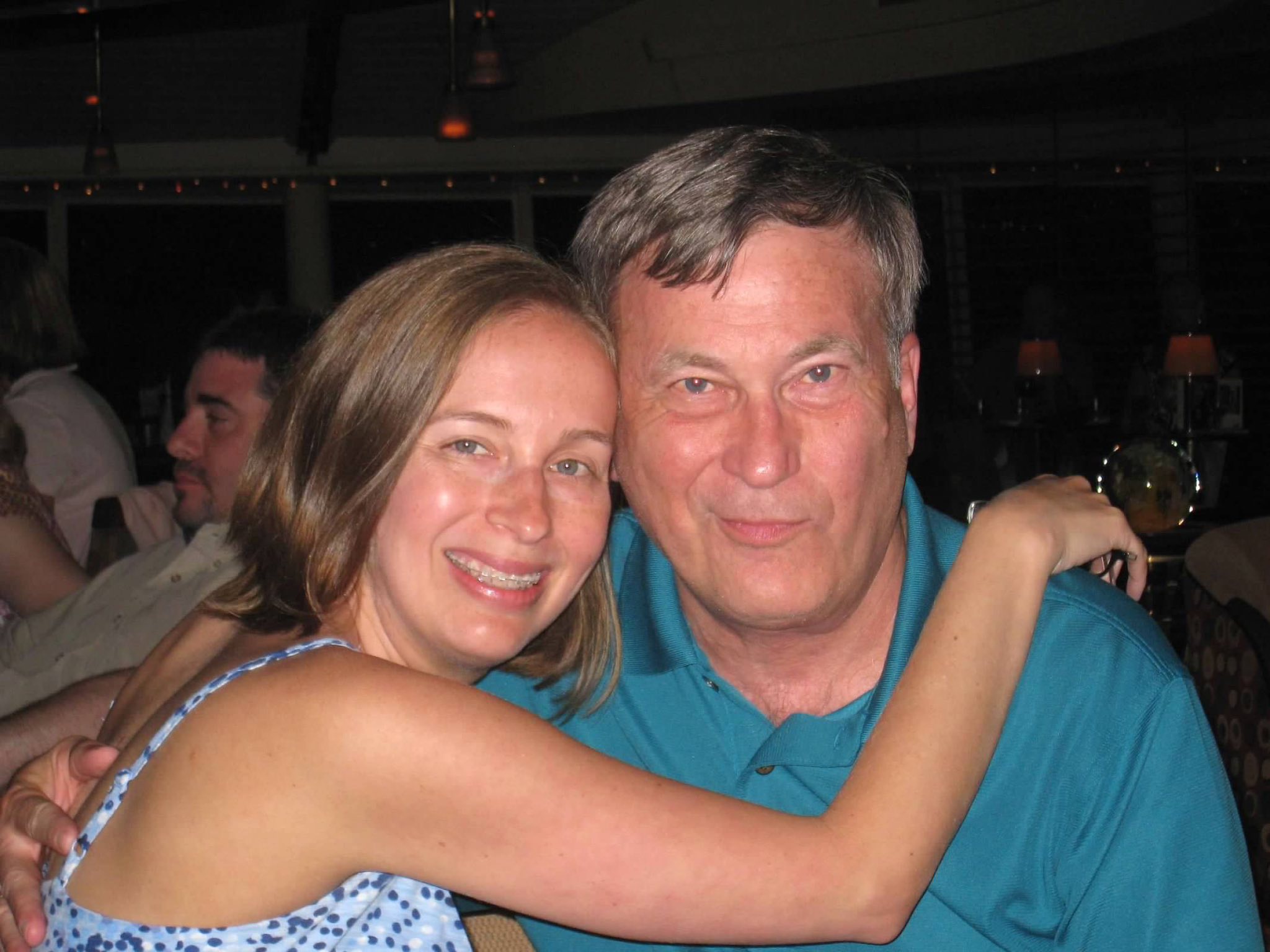 Charles Zech hugs his daughter Patty in an undated photo. | Credit: Photo courtesy of the Zech family