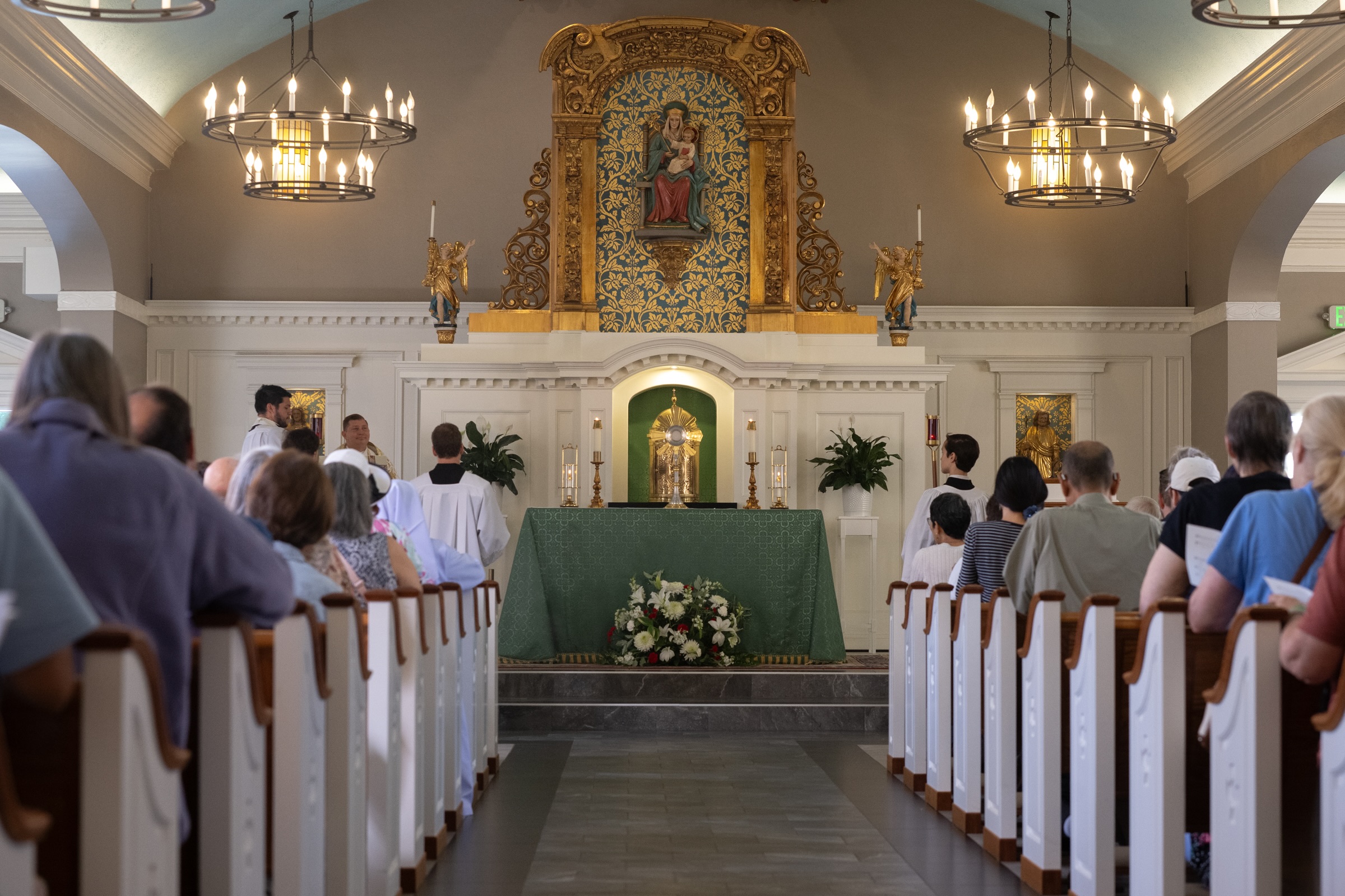 The procession commenced and concluded at the National Shrine of Our Lady of Walsingham in Williamsburg, Virginia. | Credit: Jeffrey Bruno/EWTN News