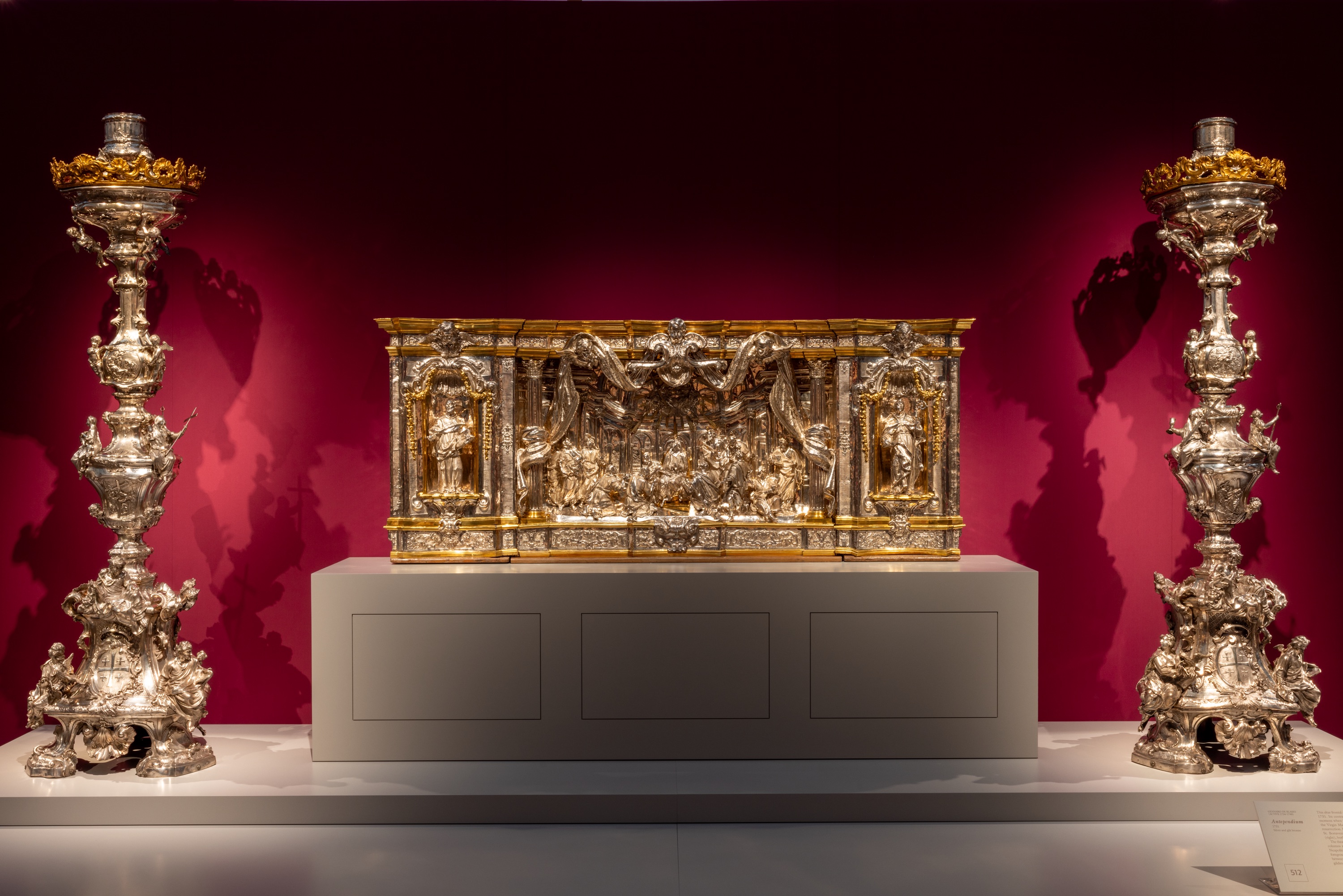 An altar cast in silver with gilded details by Gennaro DeBlasio, Naples 1724&ndash;1740, is on exhibit at the Kimbell Art Museum in Fort Worth, Texas. | Credit: Robert LaPrelle, Kimbell Art Museum