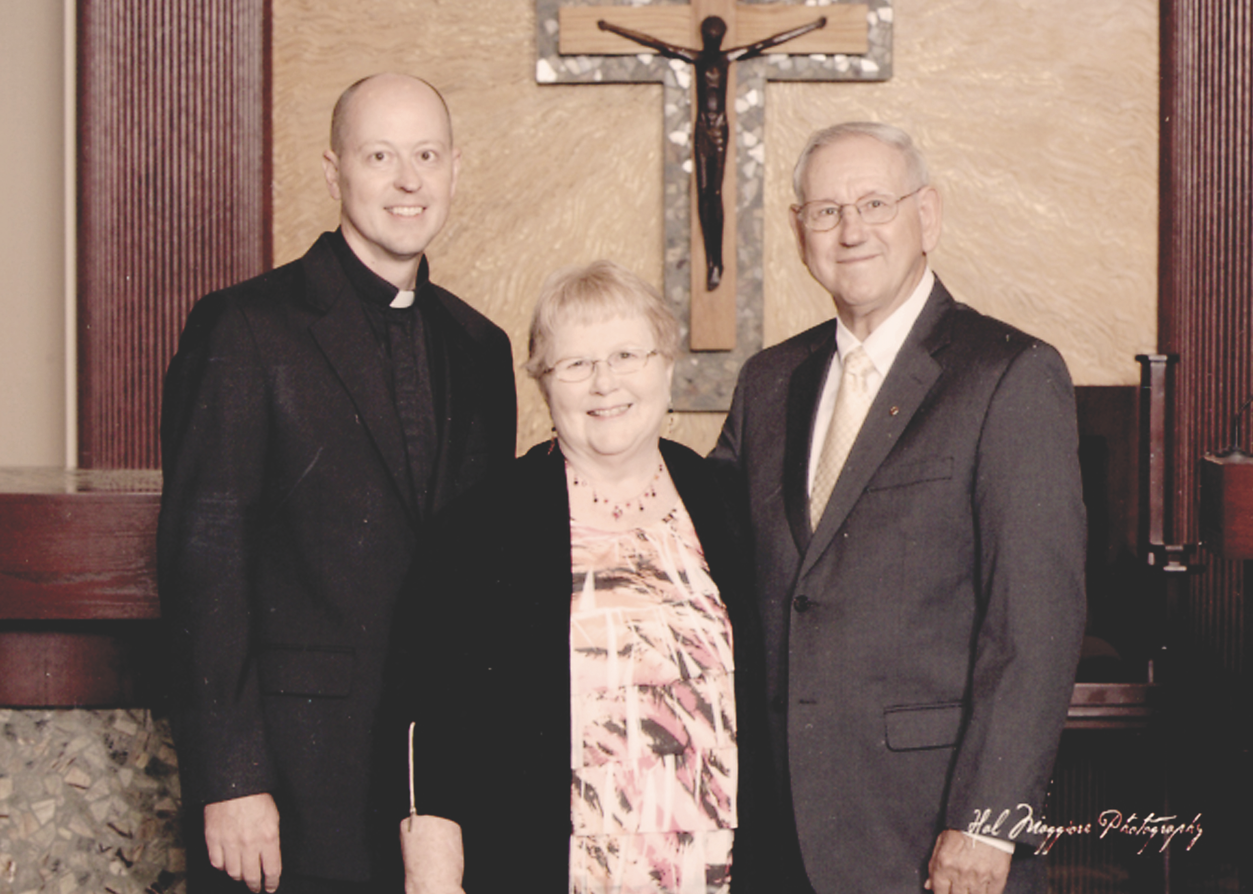 Archbishop James Golka with his parents, Patricia and Robert. | Credit: Photo courtesy of the Diocese of Colorado Springs