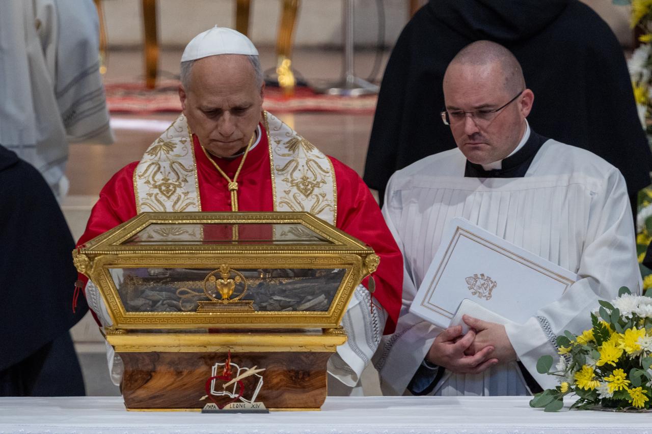 At St. Augustine’s tomb, Pope Leo XIV urges Pavia to honor every human life