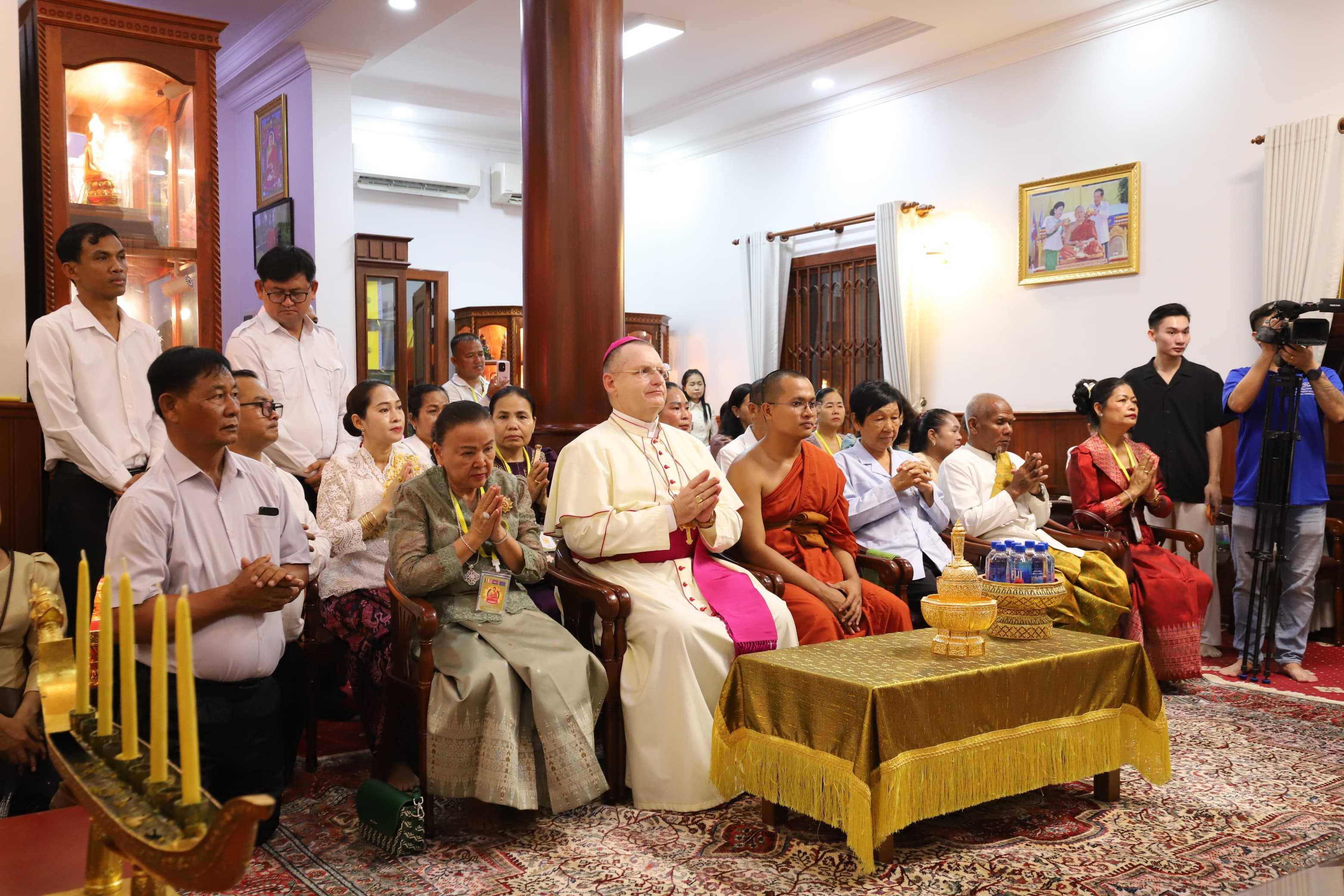 Cambodia's Buddhist leaders honor Catholic bishop for decades of cooperation