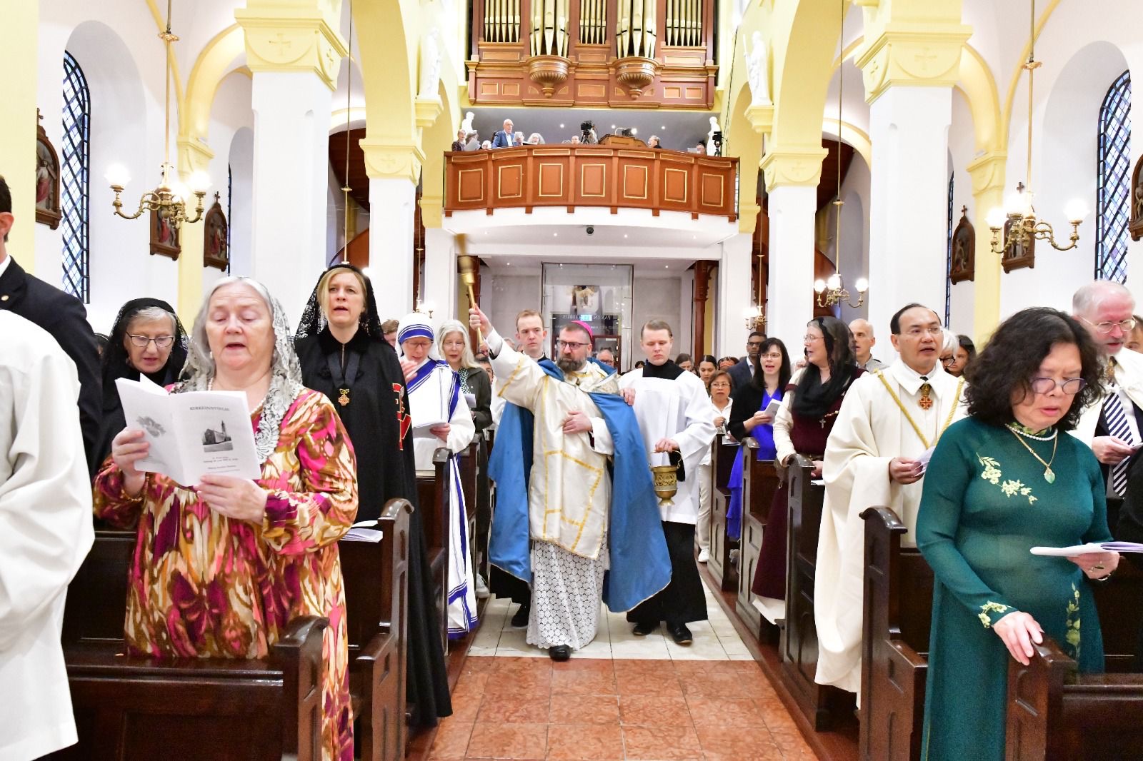 Bishop Fredrik Hansen, center, and the other Nordic bishops urge the faithful to leave Freemasonry behind in pursuit of Christ. | Credit: Hoang Van Nguyen/EWTN Norway