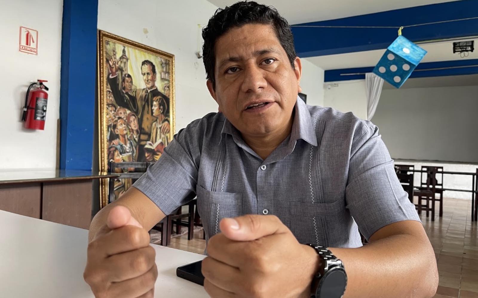 El P. Alberto Vivar León ha dedicado los últimos 11 años al acompañamiento de personas migrantes en Puebla. | Crédito: David Ramos/EWTN News.