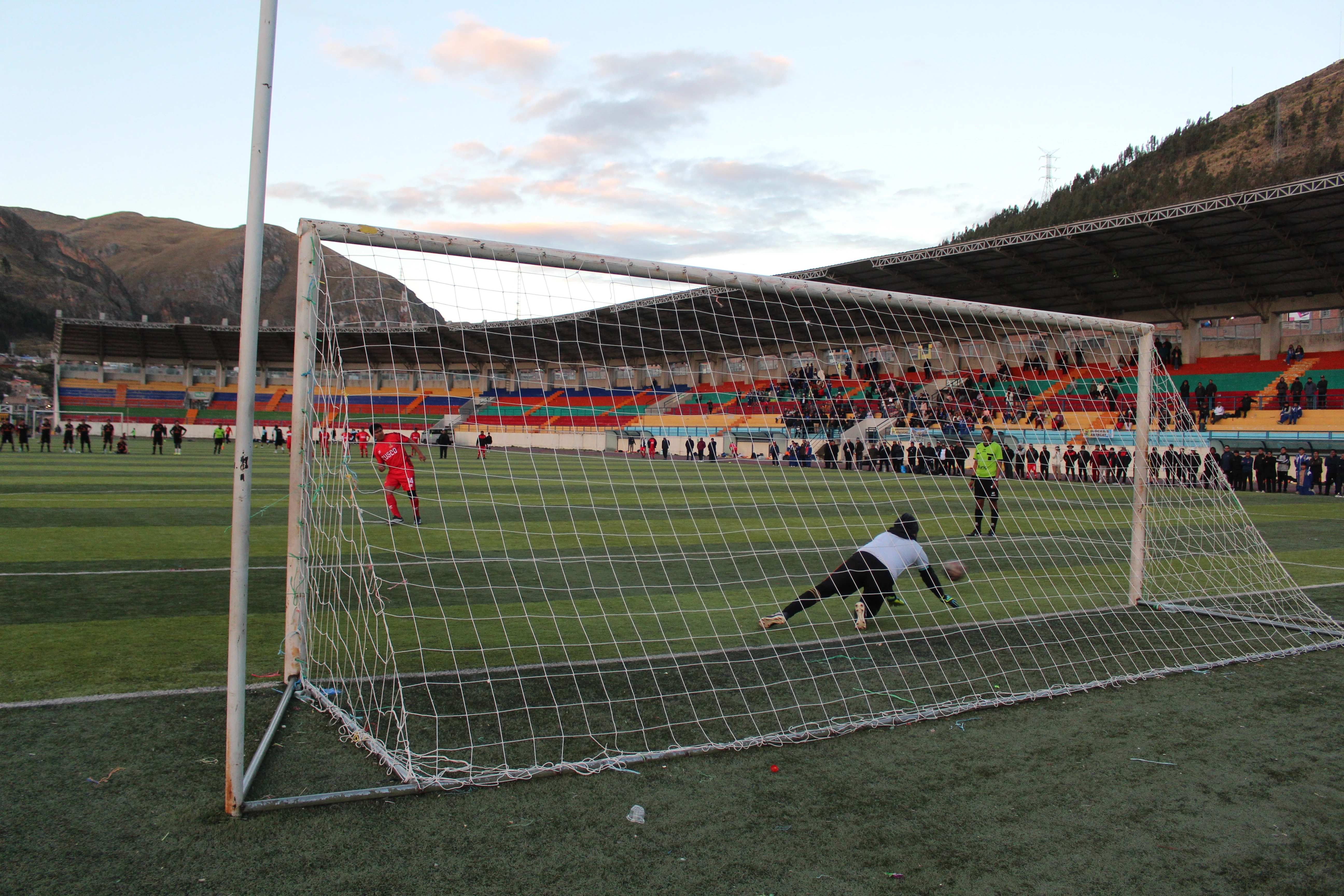 Penalty shootout in the final match. | Credit: Photo courtesy of Father Carlos López Bonifacio, Diocese of Huancavelica