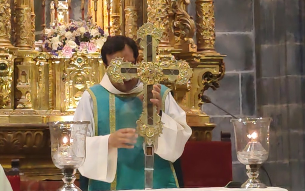 El lignum crucis de Santo Toribio de Liébana (España) es la reliquia de mayor tamaño de la Cruz de Cristo que se conserva. | Crédito: Nicolás de Cárdenas / ACI Prensa.