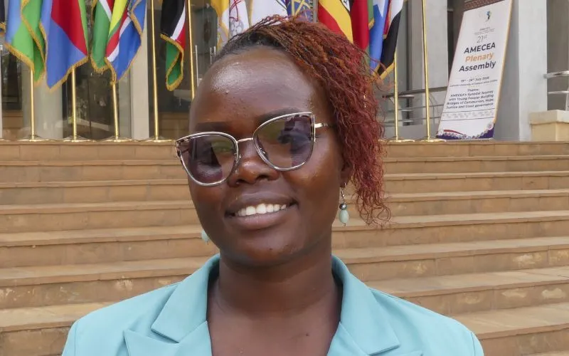 Georgette George Wani,  a youth delegate representing the Sudan and South Sudan Catholic Bishops’ Conference at AMECEA, July 20, 2026. | Credit: ACI Africa