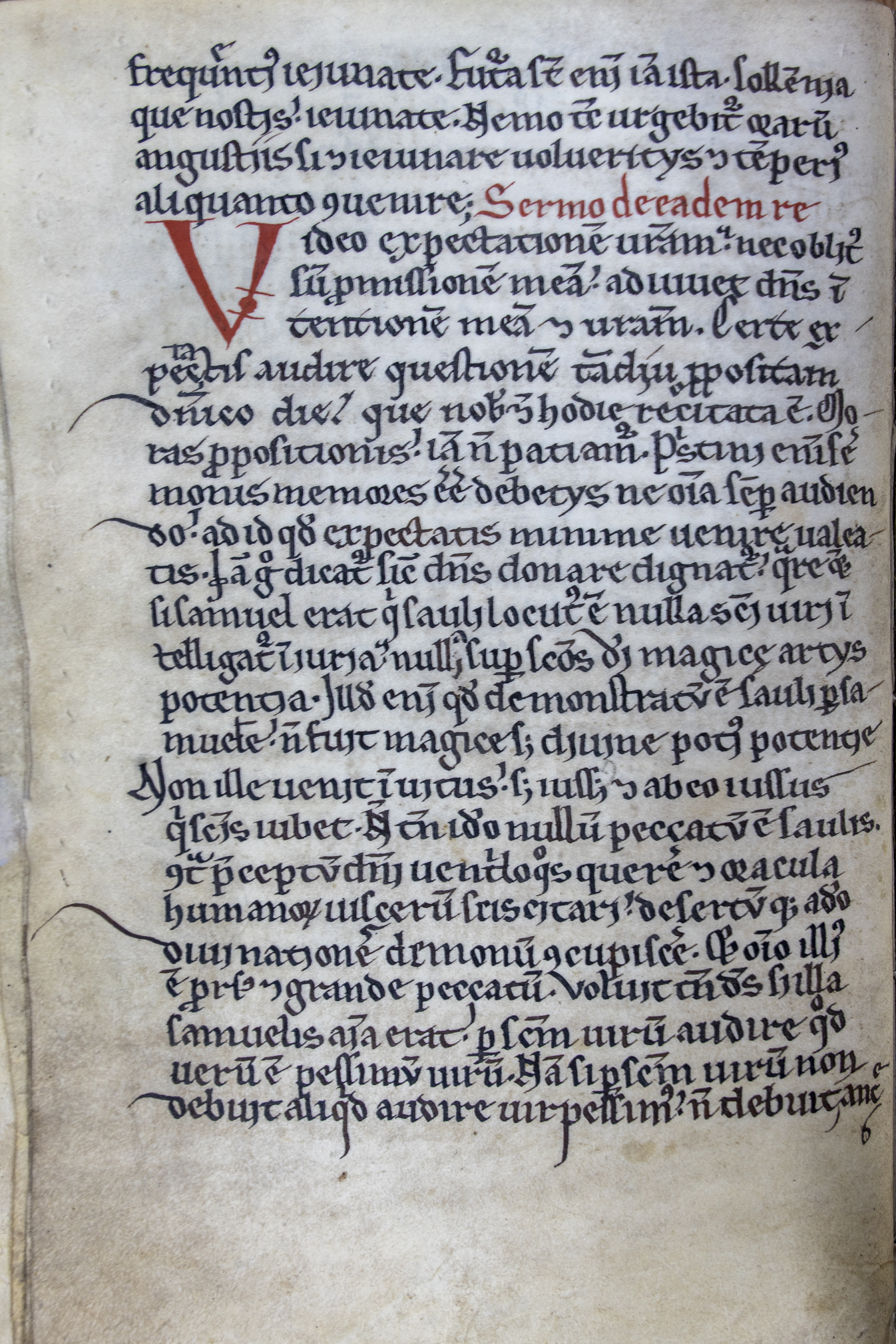 la primera página de uno de los dos nuevos sermones. Crédito: Pelplin, Ms. 114 (195), fol. 14r (Copyright: Biblioteca Diocesana de Pelplin)