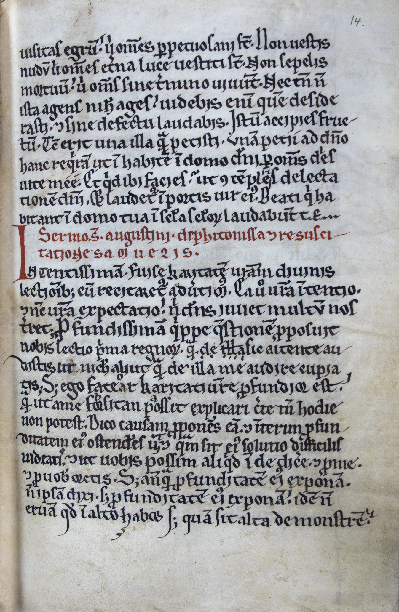 La primera página de uno de los dos nuevos sermones. Crédito: Pelplin, Ms. 114 (195), fol. 18v (Copyright: Biblioteca Diocesana de Pelplin)
