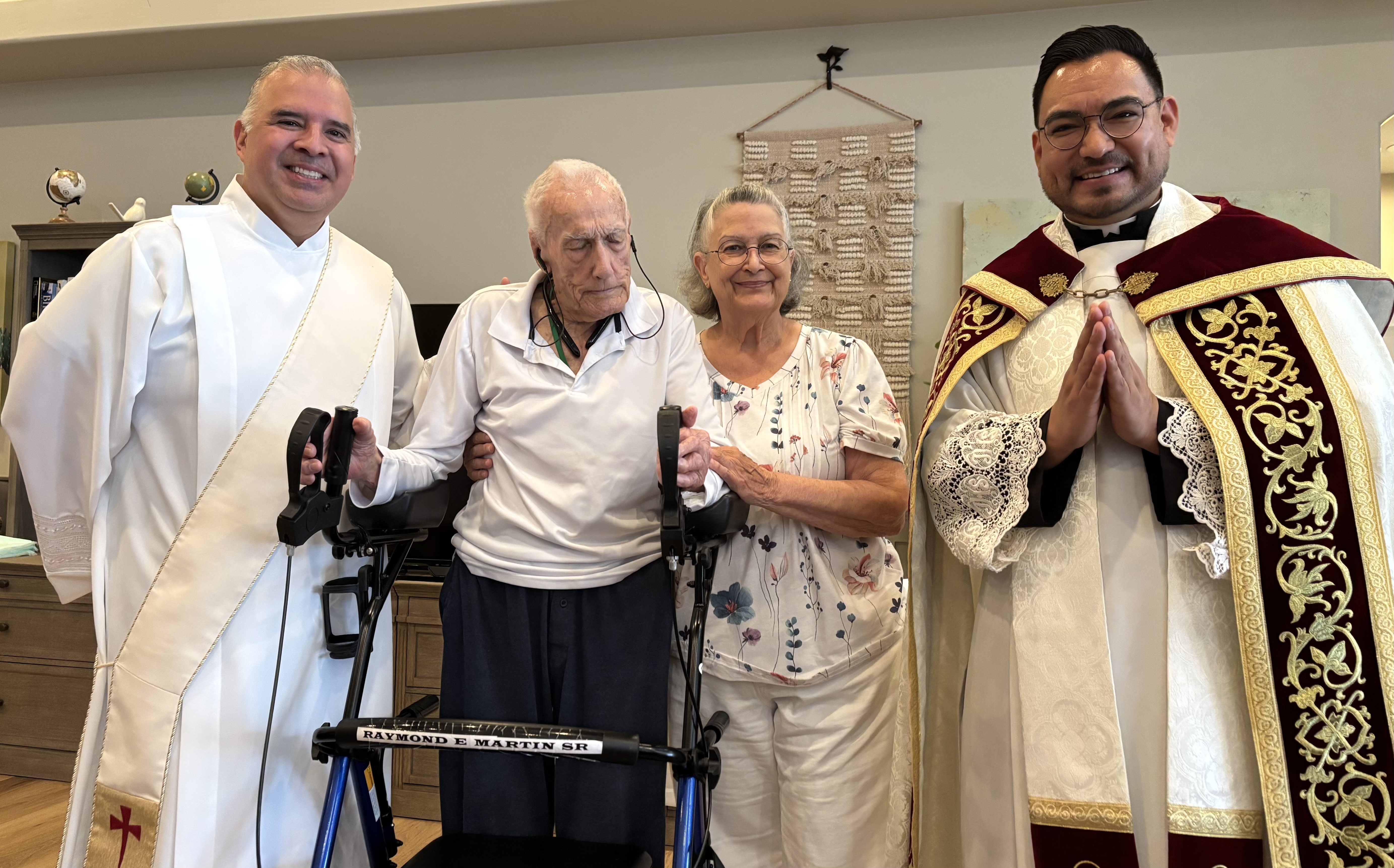At the baptism, confirmation, and first Communion of Raymond Martin. | Credit: Photo courtesy of Deacon Jack Trevino