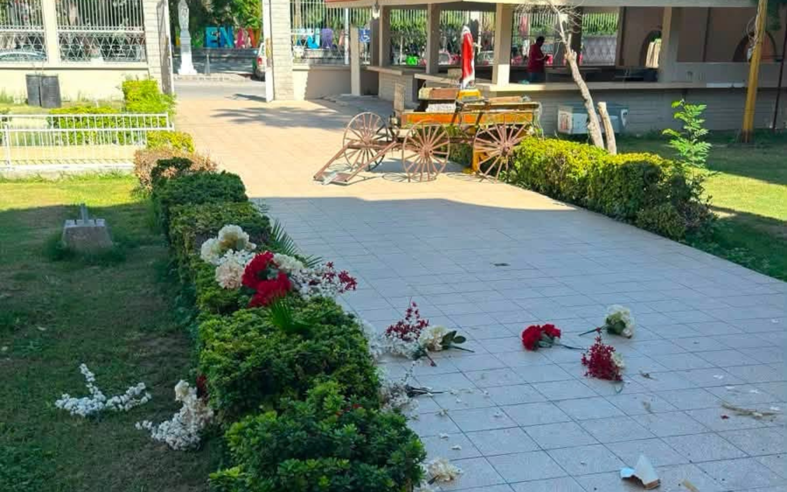 Actos de vandalismo en la parroquia de San Buenaventura, el 28 de julio. Crédito: Parroquia de San Buenaventura