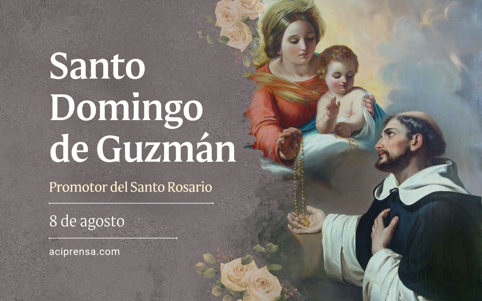 Santo Domingo de Guzmán, 8 de agosto / ACI Prensa