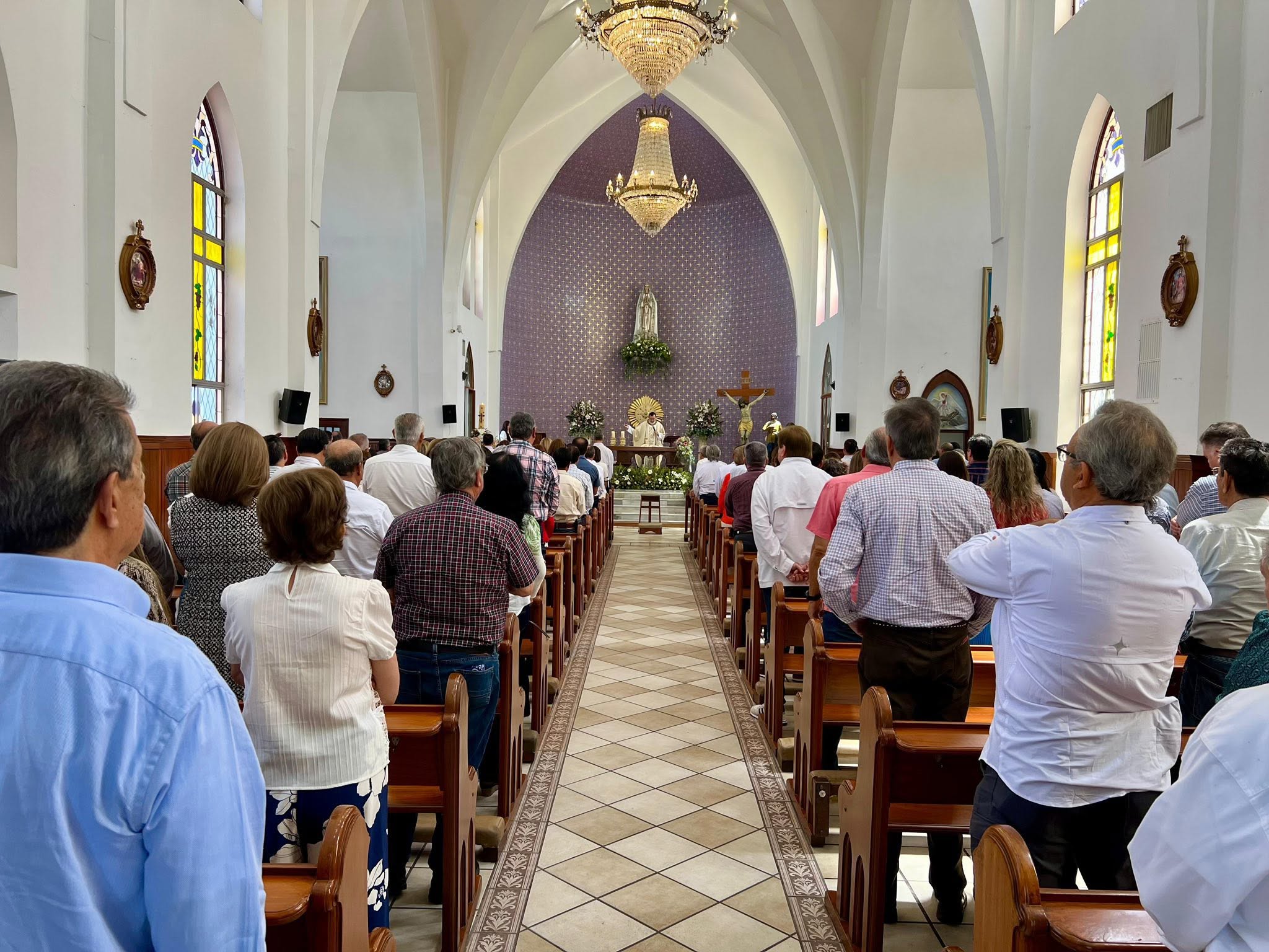 Misa en la parroquia Nuestra Señora de Fátima en mayo de 2025. Crédito: Parroquia Nuestra Señora de Fátima Los Mochis