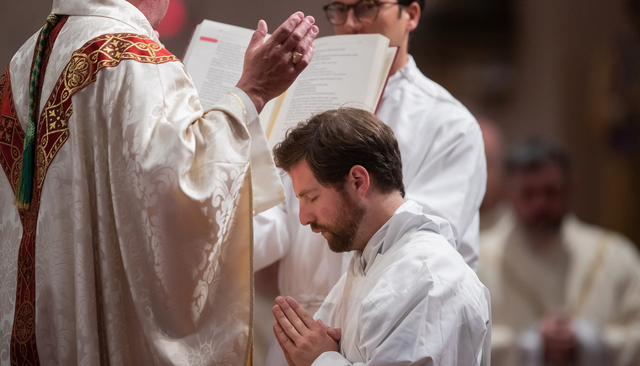 Deacon Arthur Bodenschatz during his ordination on June 6, 2026. | Credit: Ed Hall/Catholic Echo