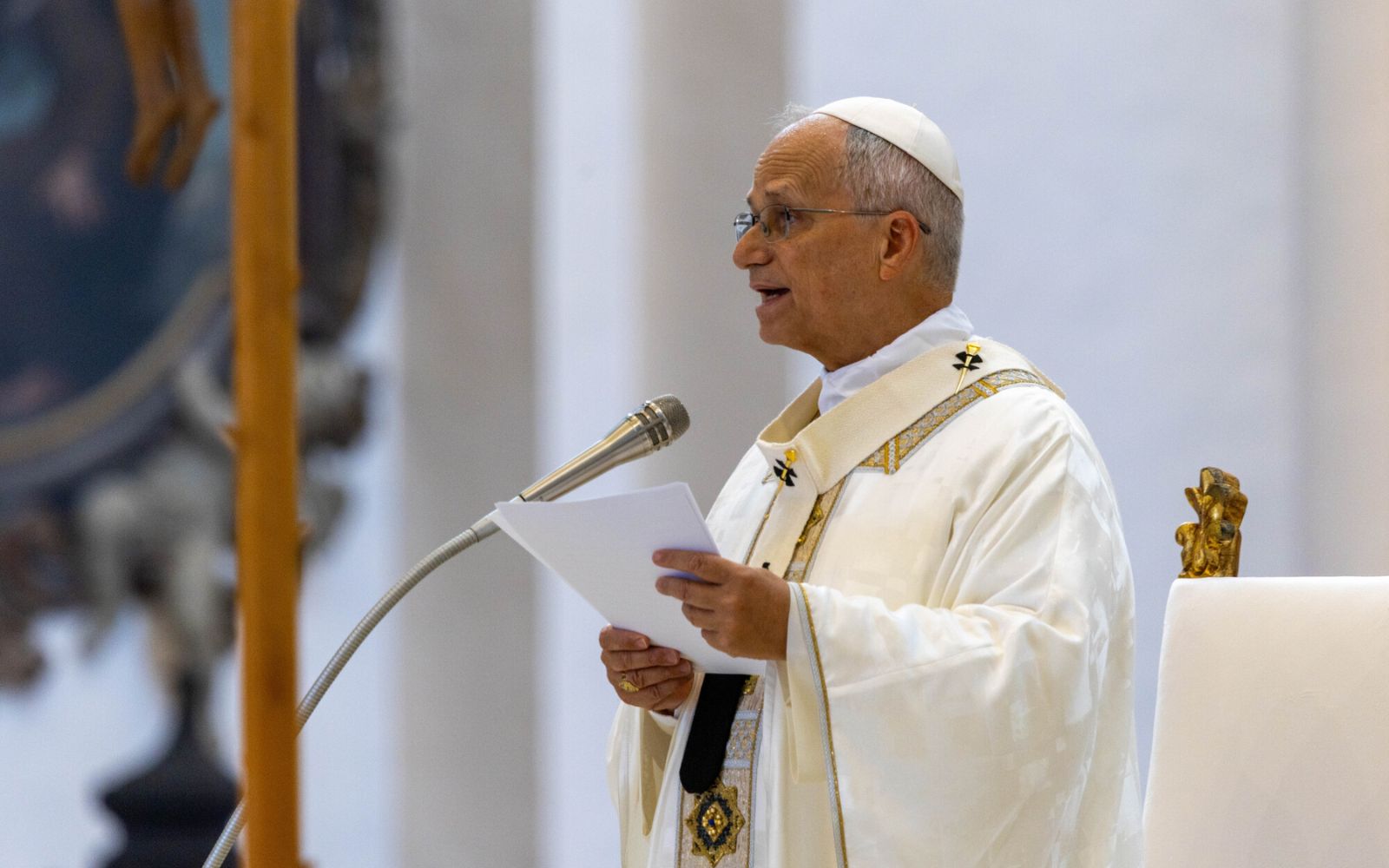 El Papa León XIV en su visita a Asís, en Italia, hace pocos días. | Crédito: Daniel Ibáñez-EWTN News.