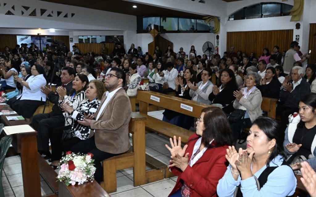 Fieles en la Misa del 16 de agosto. Crédito: Salesianos del Perú.