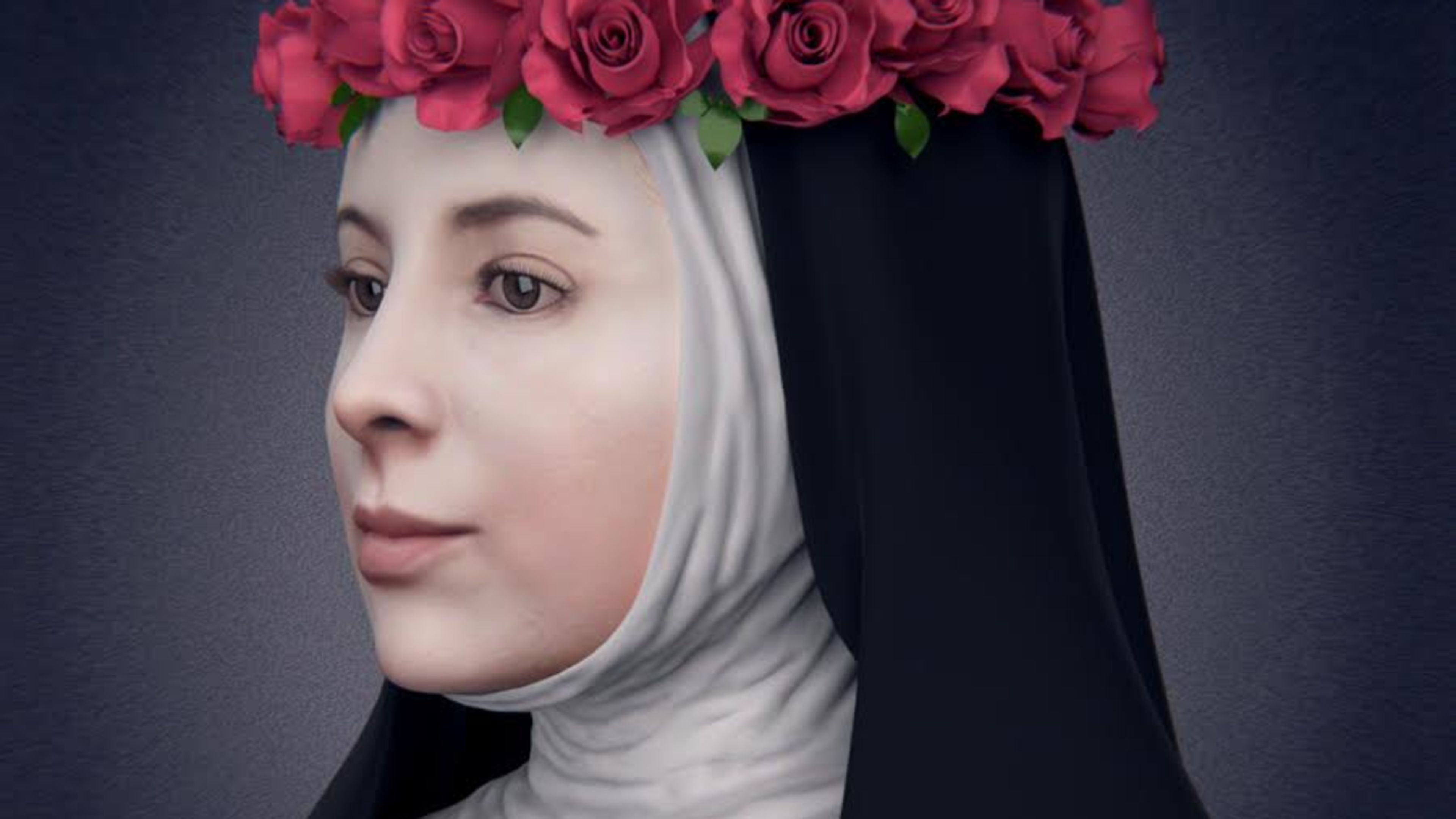 How the skull of St. Rose of Lima is preserved
