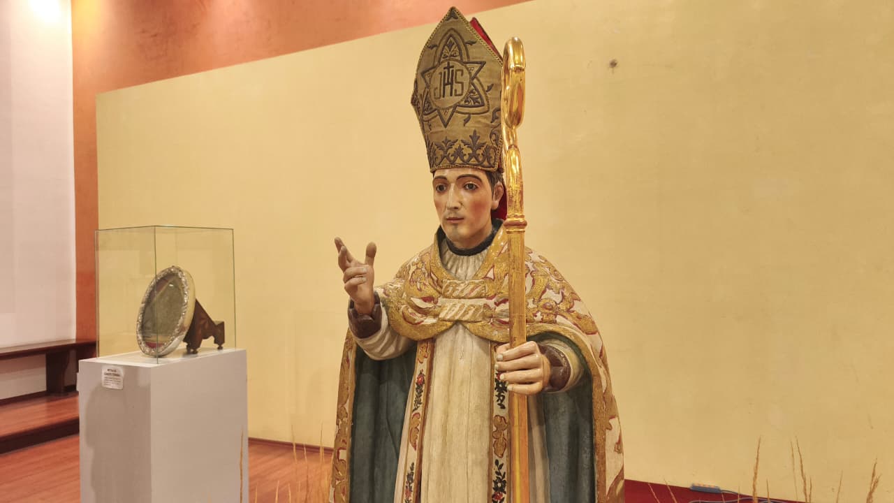 Imagen de Santo Toribio al interior del Seminario de la Arquidiócesis de Lima. Crédito: Diego López Marina/EWTN News.