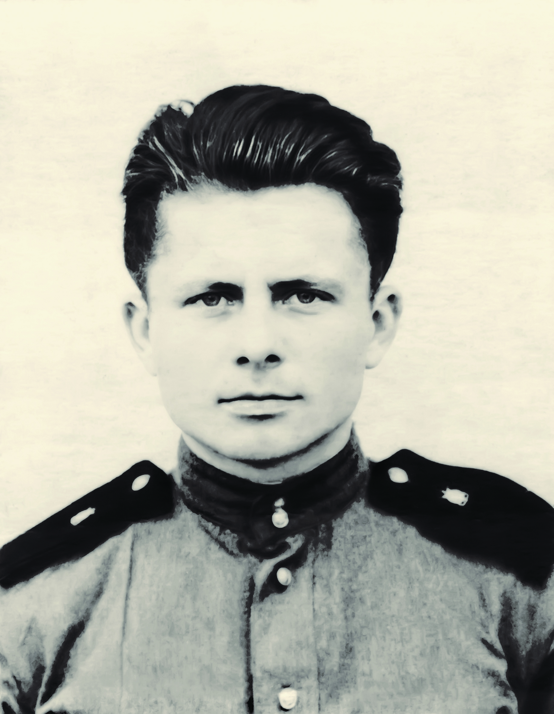 Sigitas Tamkevičius stands for a portrait during his military service in the Soviet Army in Khosta, Russia, in 1959. | Credit: Photo courtesy of Cardinal Sigitas Tamkevičius