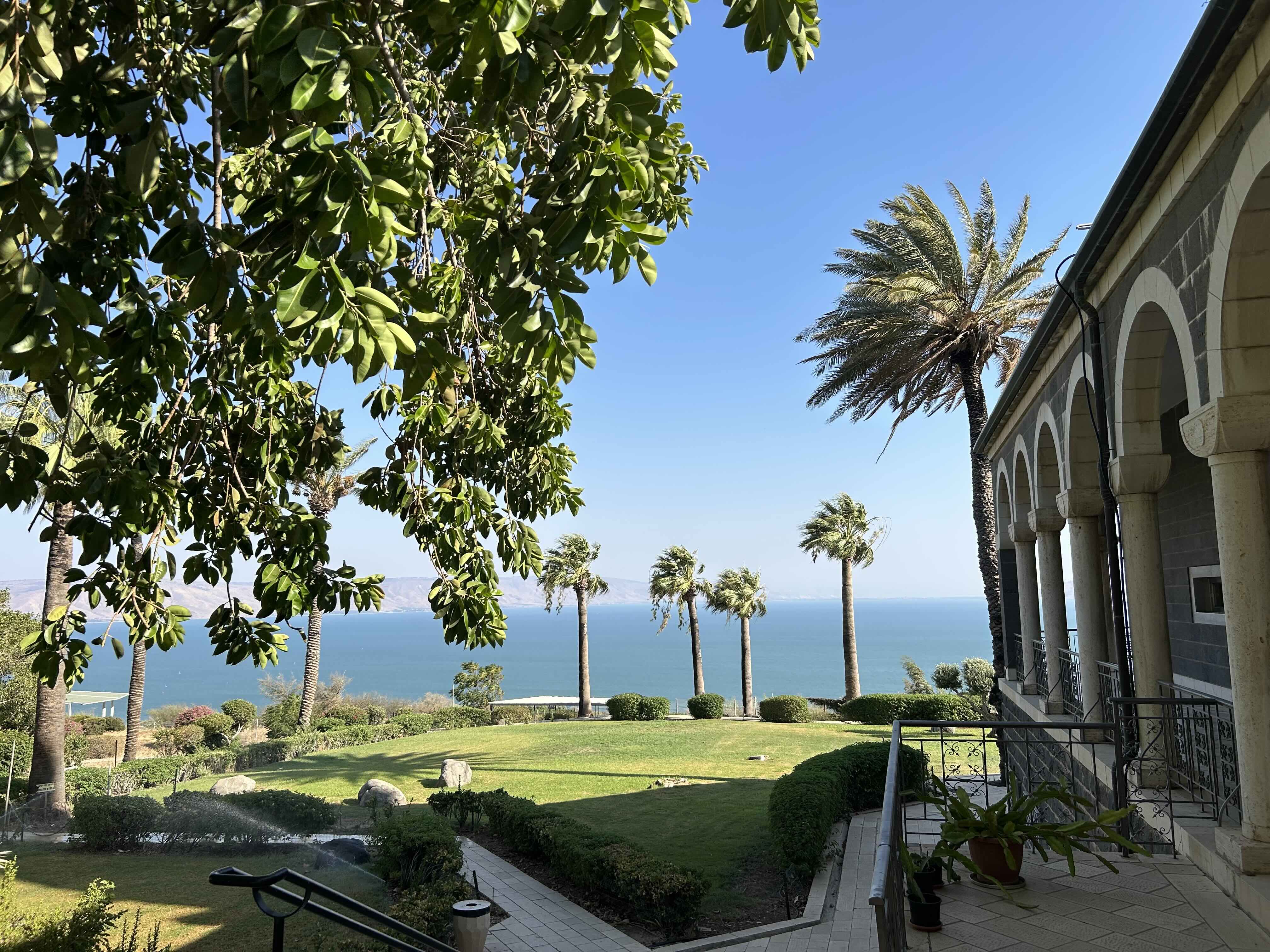 View of the Sea of Galilee from the Mount of Beatitudes, the site of Jesus' Sermon on the Mount. | Credit: Ken Oliver-M�ndez/EWTN News