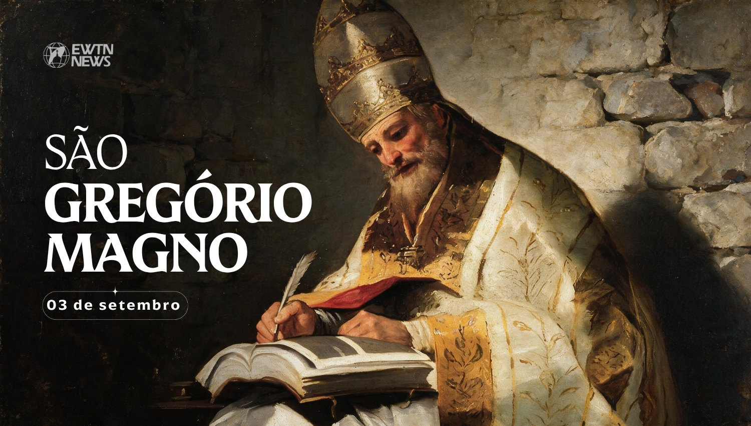 Hoje é celebrado são Gregório Magno, papa e doutor da Igreja