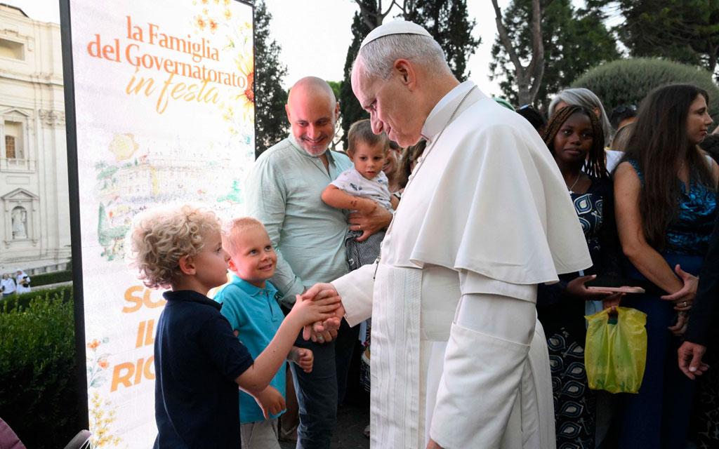 El Papa León XIV en la Fiesta de las Familias del Vaticano este sábado 5 de septiembre. Crédito: Vatican Media.