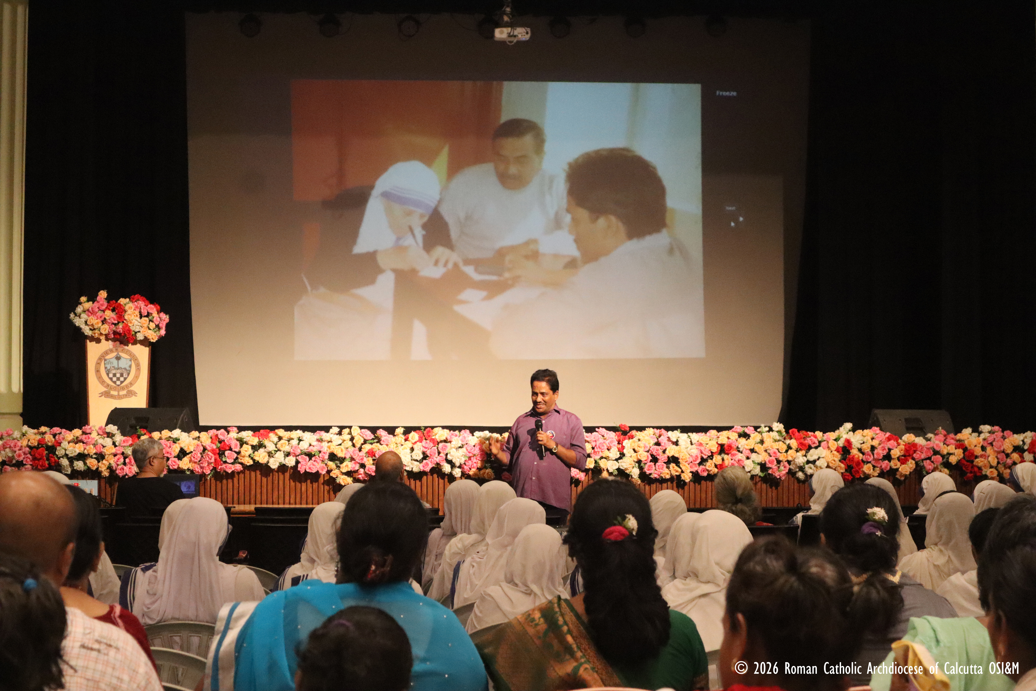 Journalist and author Anto Akkara speaks at the premiere of his new documentary, 