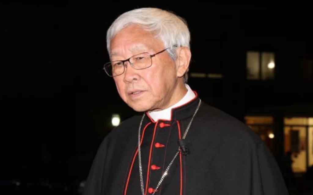 Cardeal Joseph Zen (94), Bispo Emérito de Hong Kong, na Pontifícia Universidade Urbaniana em Roma, 18 de novembro de 2014. | Crédito: Bohumil Petrik/EWTN ?? 