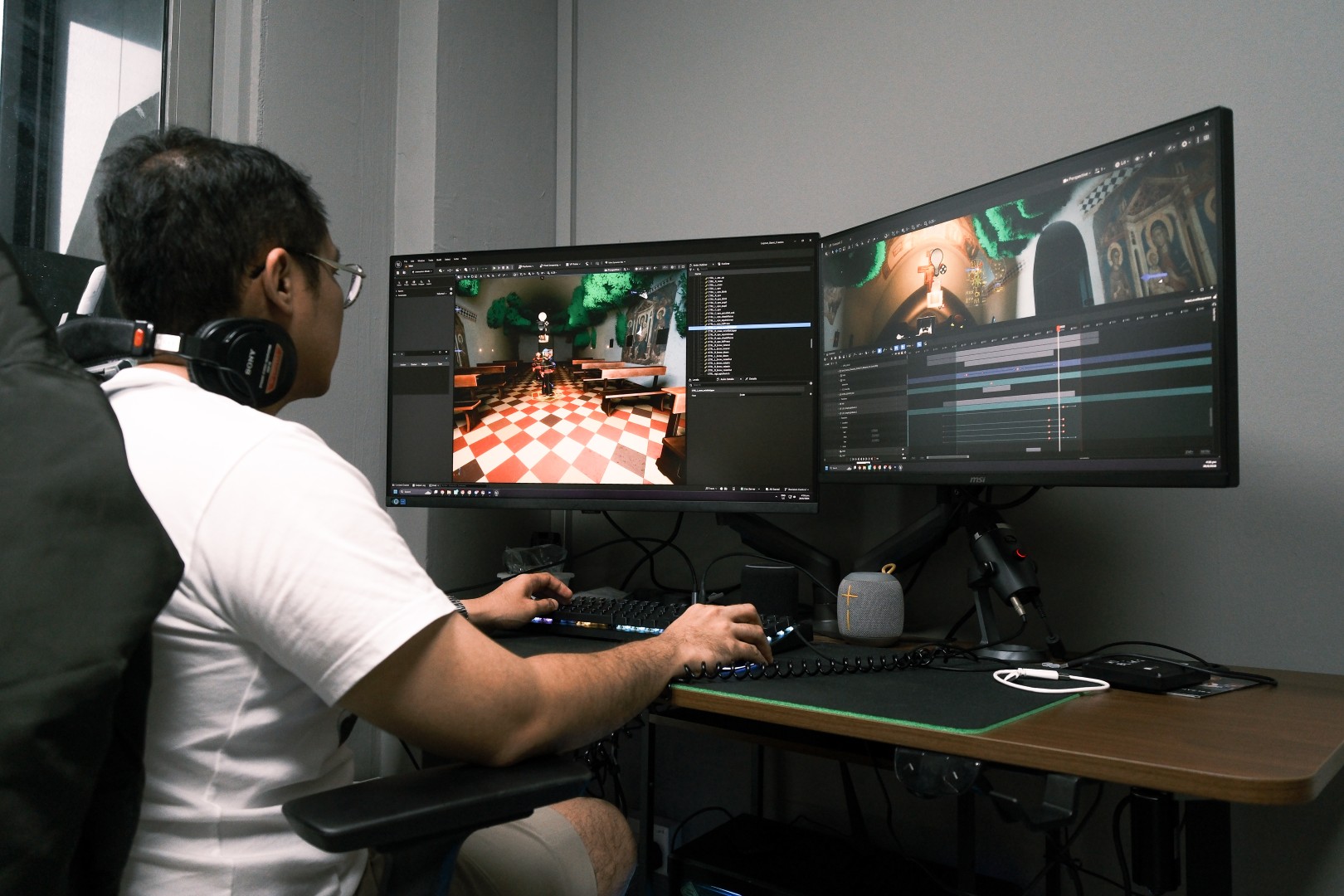 An animator works on a 3D scene for “The Francis Chronicles” at Cantiva Studios’ production office in Singapore. | Credit: Courtesy of Cantiva Studios