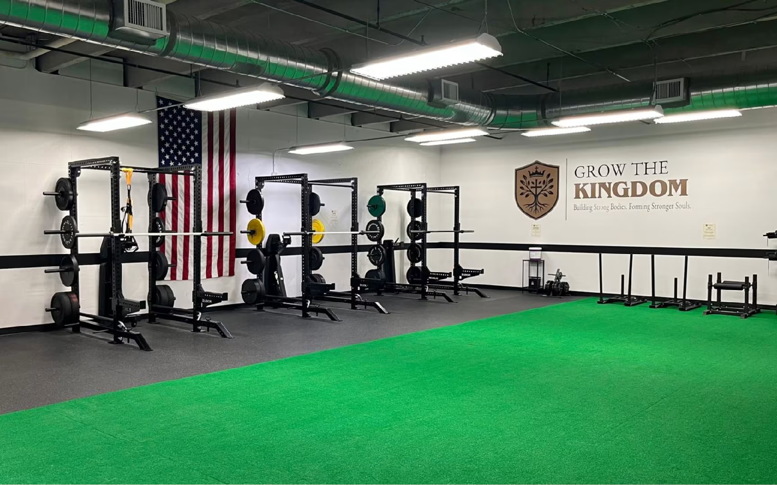 Grow the Kingdom, un gimnasio que abrió sus puertas en 2025 en el antiguo edificio del Instituto Agustín en Greenwood Village, Colorado. |Crédito: Francesca Fenton/EWTN News