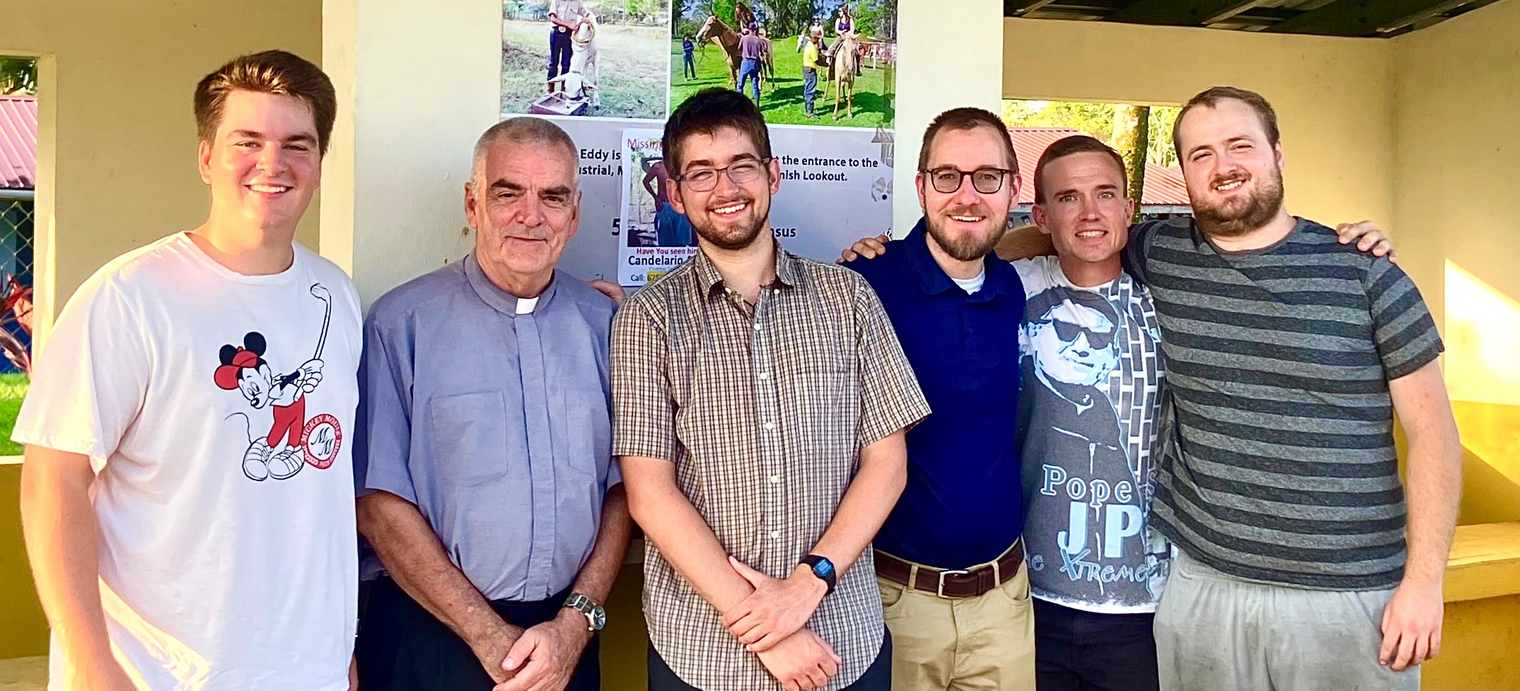 A group of aspirants with the Society of Our Lady of the Most Holy Trinity. | Credit: Photo courtesy of Father Dave Brokke/Society of Our Lady of the Most Holy Trinity