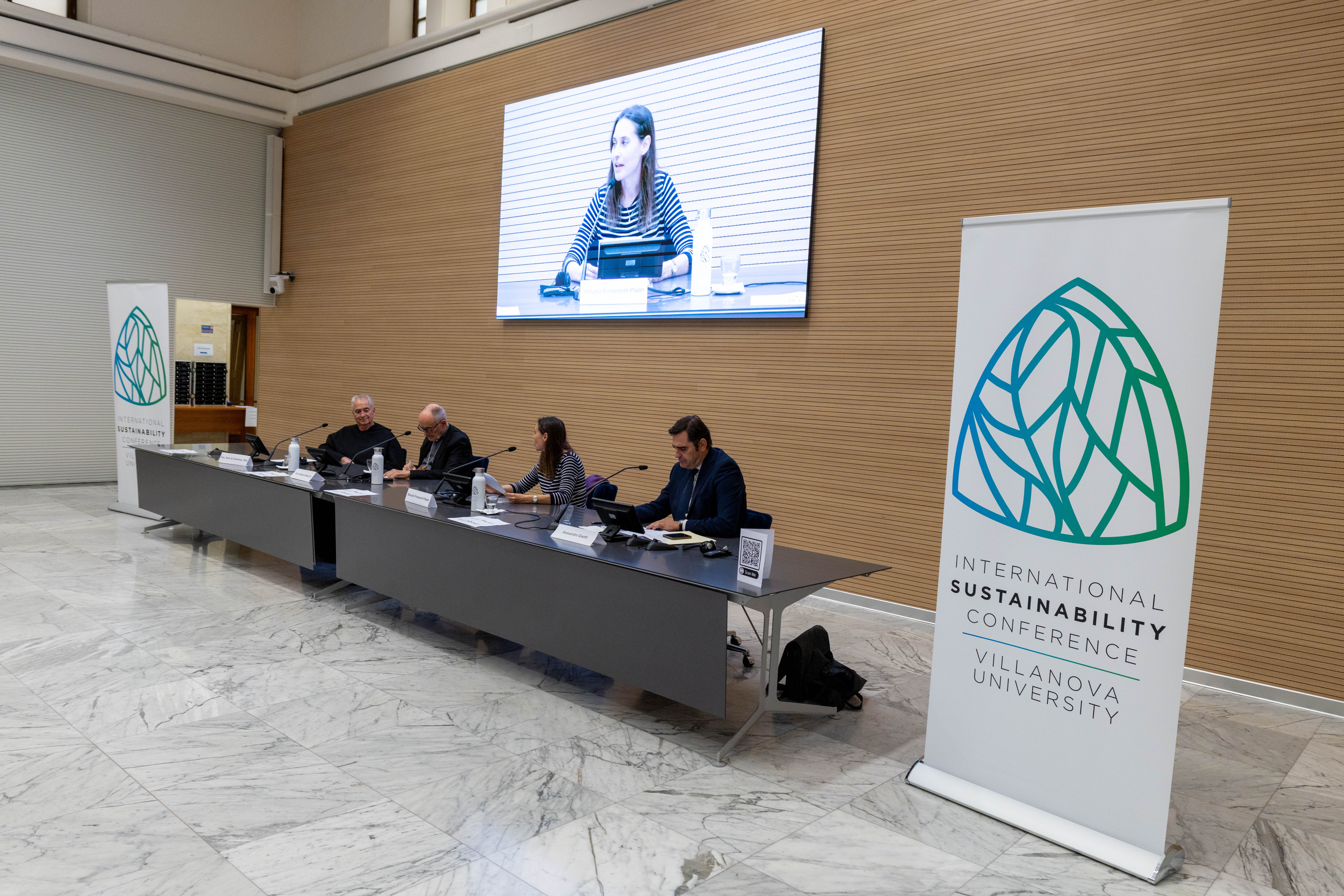 Press conference on the Pope Leo XIV Sustainability Medal recipient at the Sala San Pio X in Rome on Sept. 14, 2026. | Credit: Daniel Ibanez/EWTN News