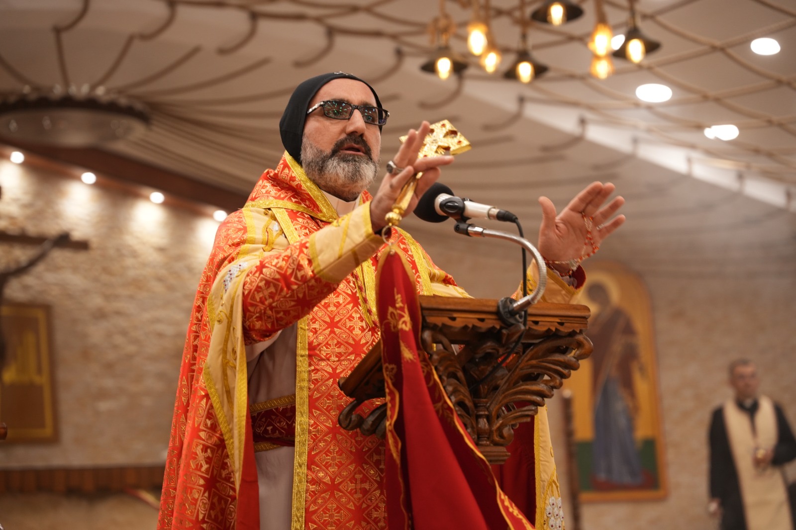 Bishop Benedictus Younan Hanno of the Syriac Catholic Diocese of Mosul and its dependencies hosted and led the sixth Baghdeda Youth Festival in northern Iraq on Sept. 12, 2026. | Credit: Ragheed Nenwaya/ACI MENA