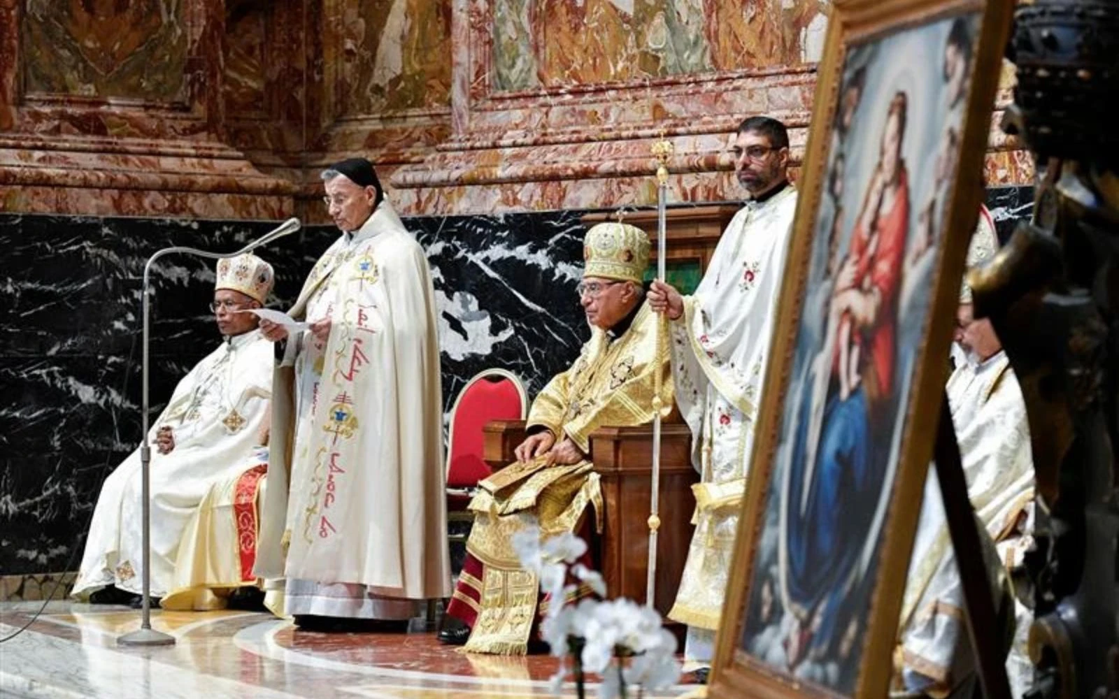 Lebanese Cardinal Béchara Boutros Raï, leader of the Maronite Catholic Church, delivers a homily during the Synod on Synodality on Oct. 9, 2023. | Credit: Vatican Media