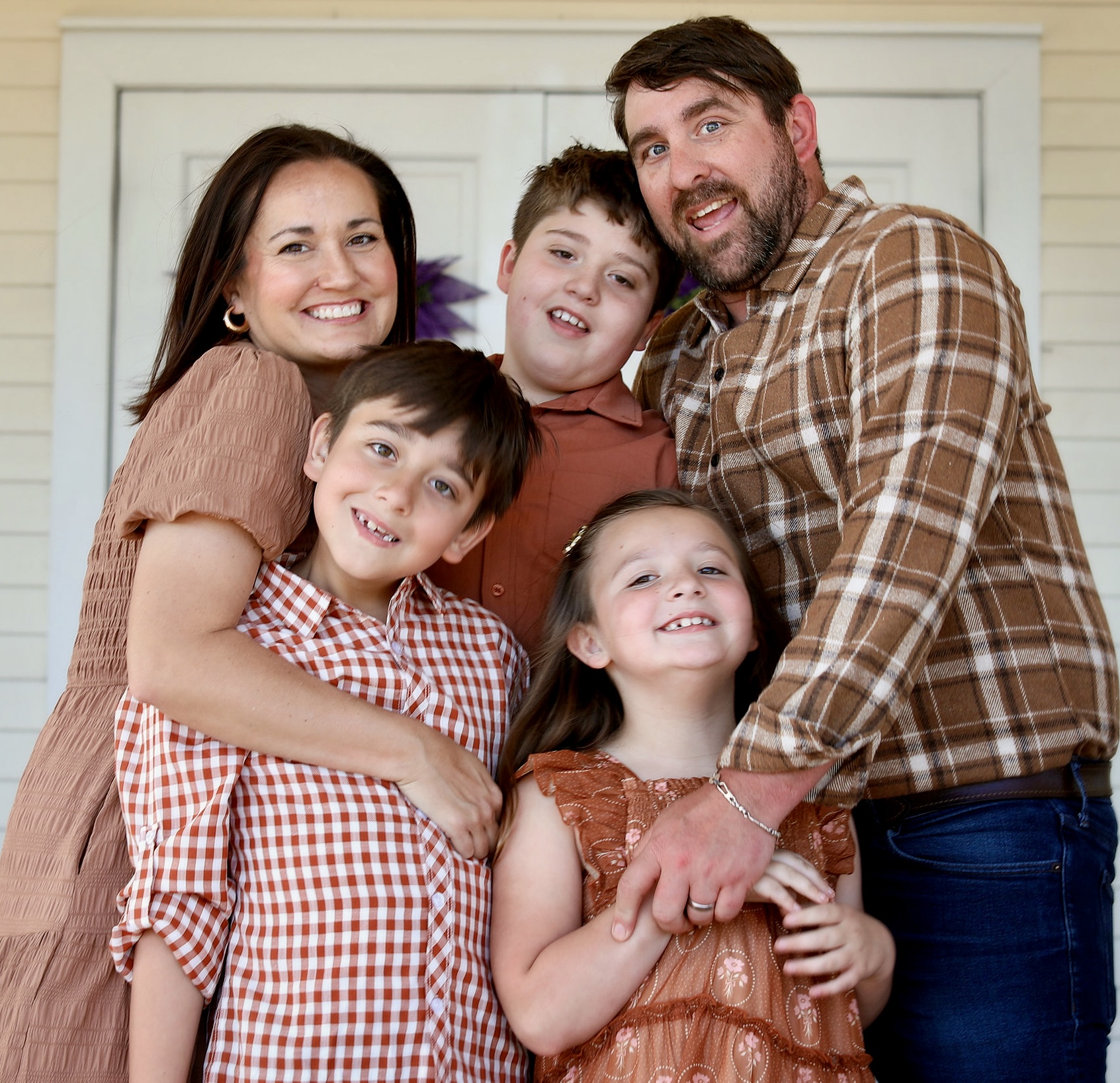 Jodi Devore with her husband and three children. | Credit: Photo courtesy of Jodi Devore