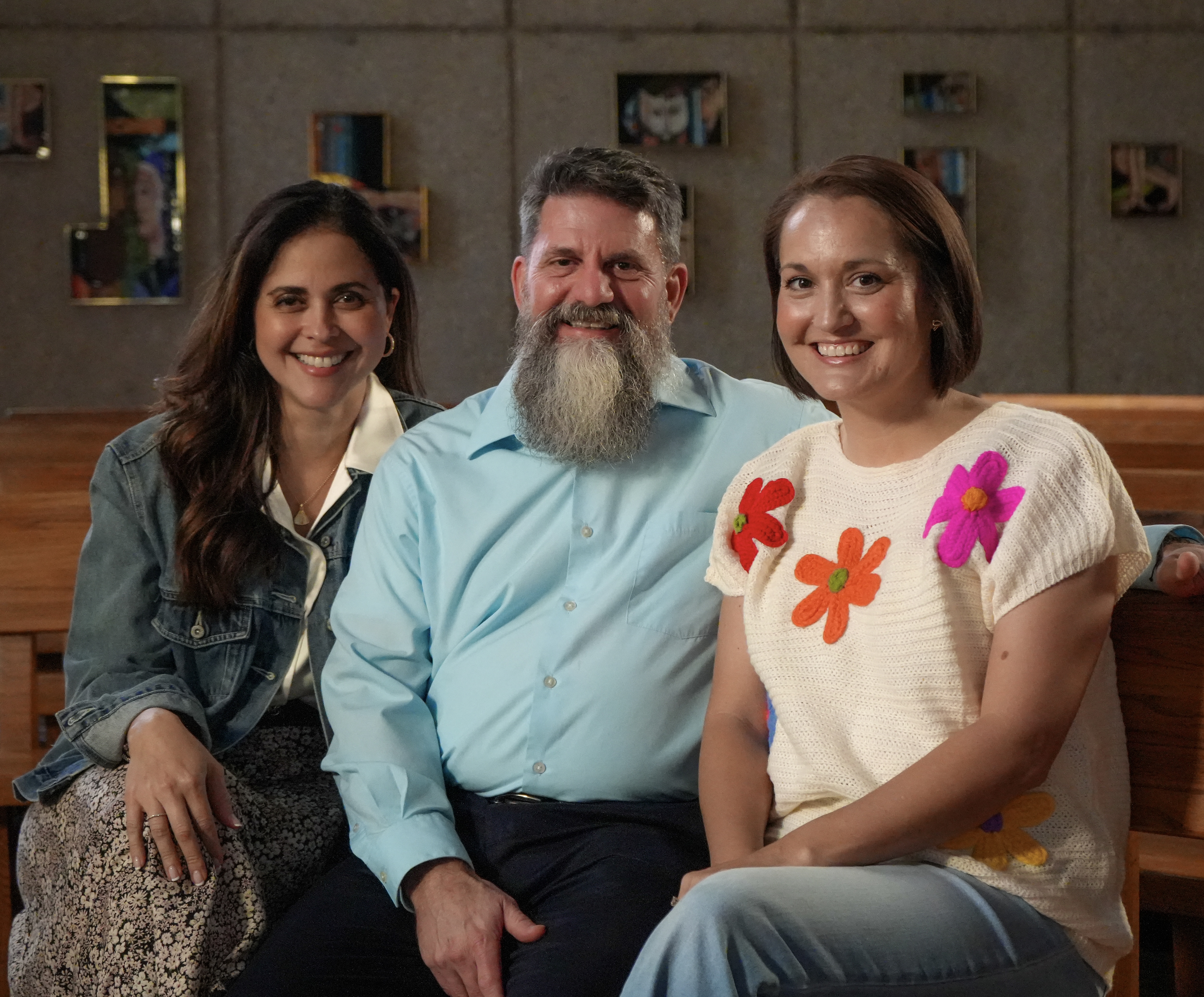 Left to right: Edda Dupaquier, Deacon Randall Waguespack, and Jodi Devore lead the All Are Welcome ministry in the Diocese of Baton Rouge. | Credit: Photo courtesy of All Are Welcome